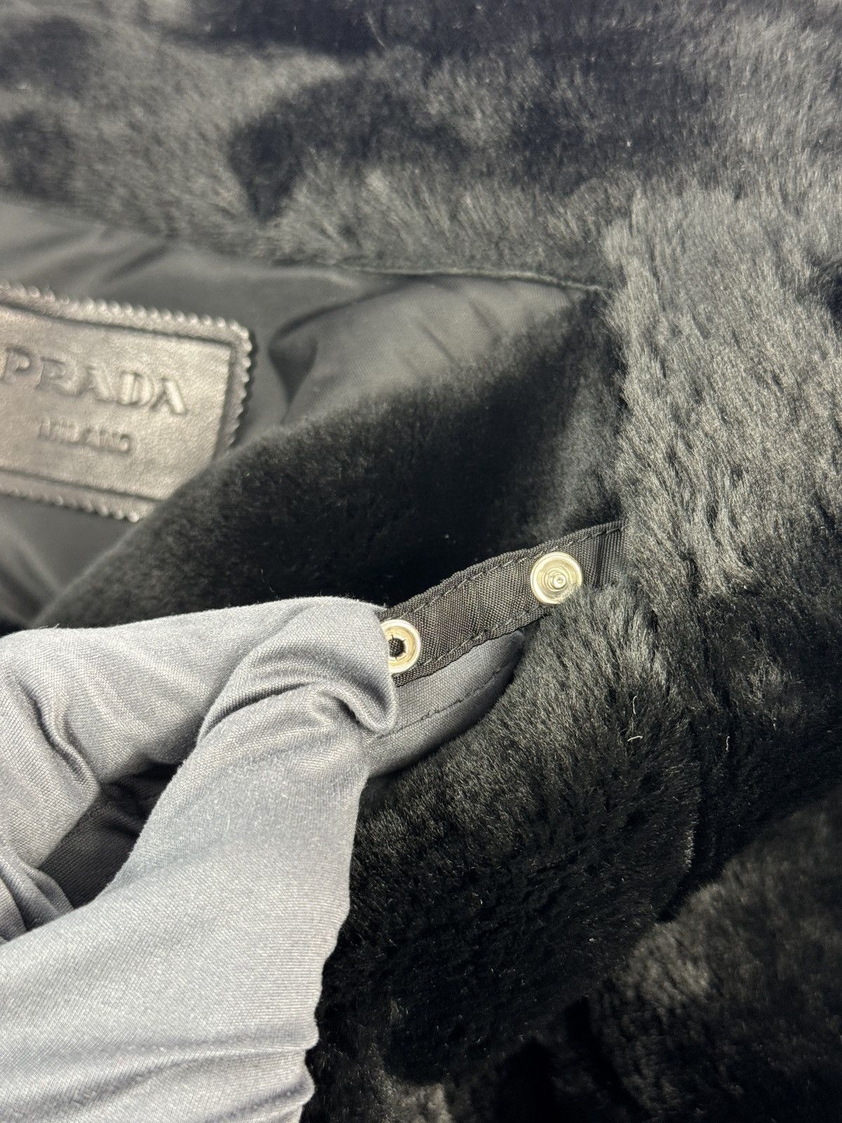 Prada 2 IN 1 SHEARLING /SUEDE AND REMOVABLE GILET CABAN COAT Size US XL / EU 56 / 4 - 18 Thumbnail