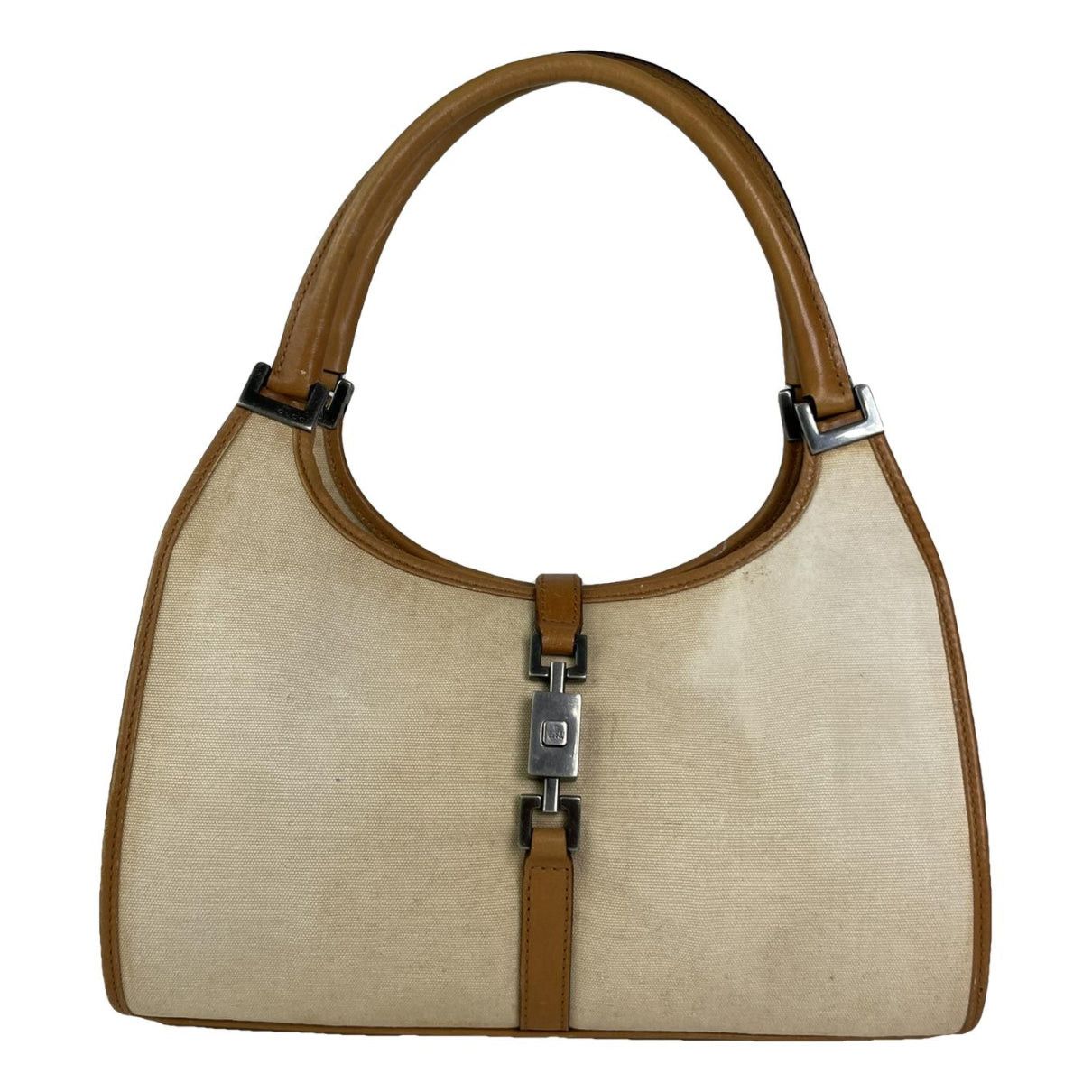 Gucci Jackie Vintage Beige Leather Handbag Size ONE SIZE - 1 Thumbnail