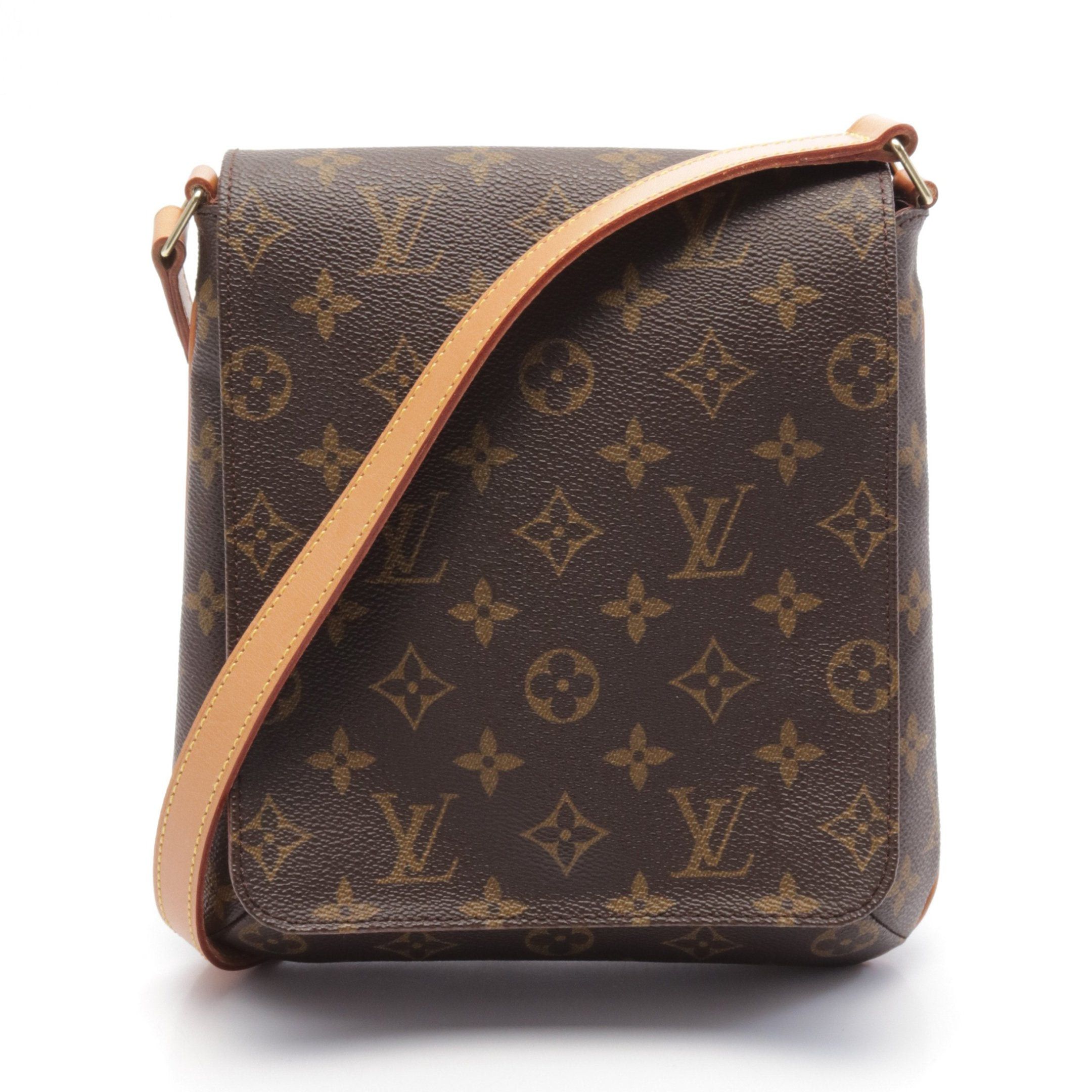 Louis Vuitton Louis Vuitton Musette Salsa Short Strap Monogram Shoulder Bag Leather Brown Size ONE SIZE - 1 Thumbnail