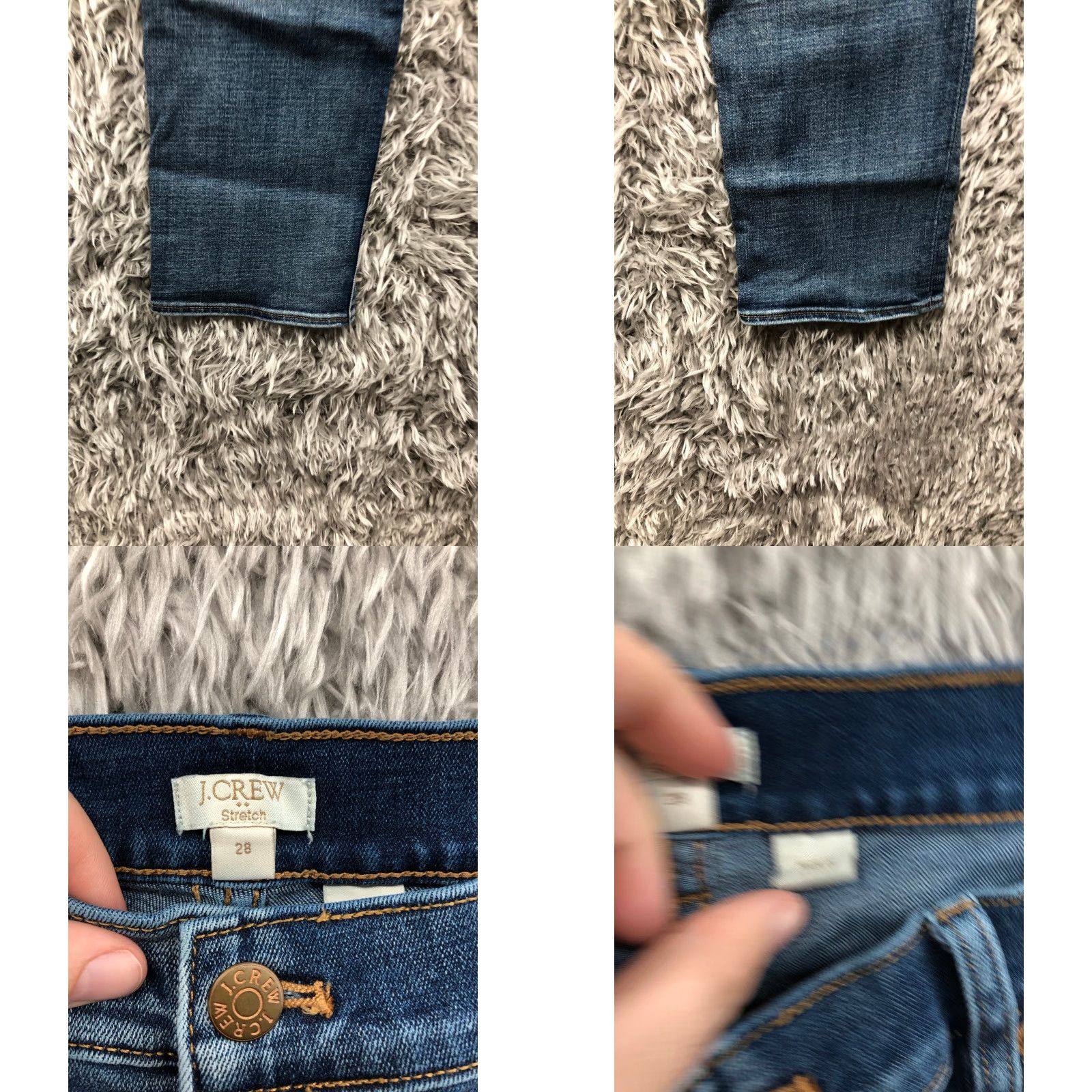 J.Crew J.CREW Jeans 28 Womens Mid Rise Dark Wash Blue Denim Stretch Skinny Regular Women’s Size 28 Denim Jeans Size 28" / US 6 / IT 42 - 8 Thumbnail