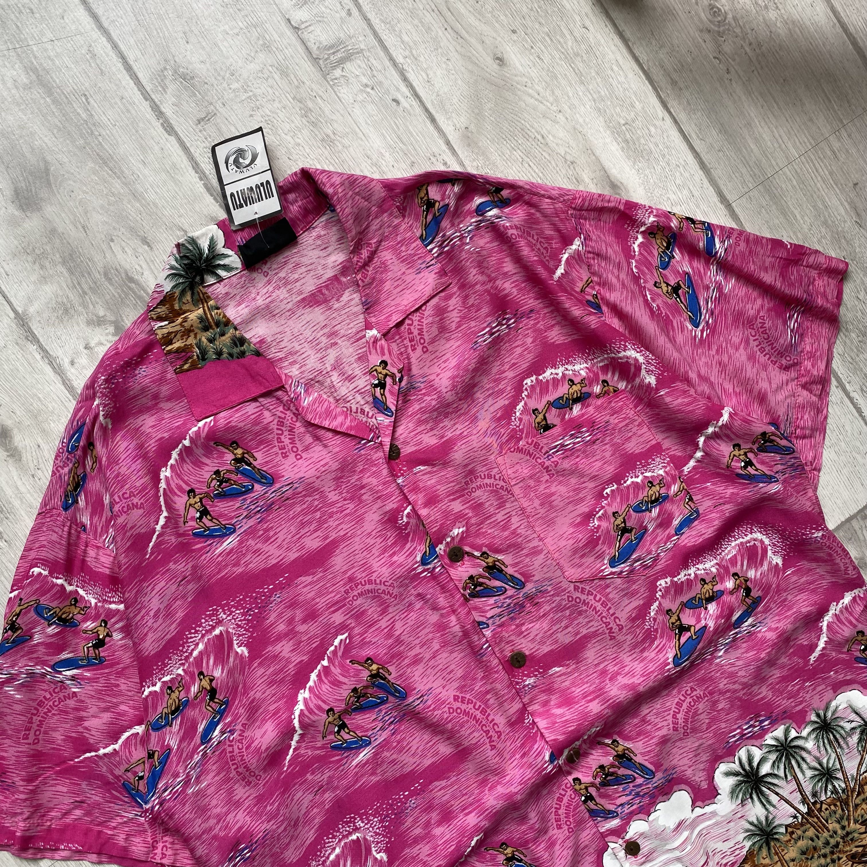 Vintage 🏝️ Vintage 90s Havaiian shirt Short Sleeve Y2K Size US XXL / EU 58 / 5 - 3 Thumbnail