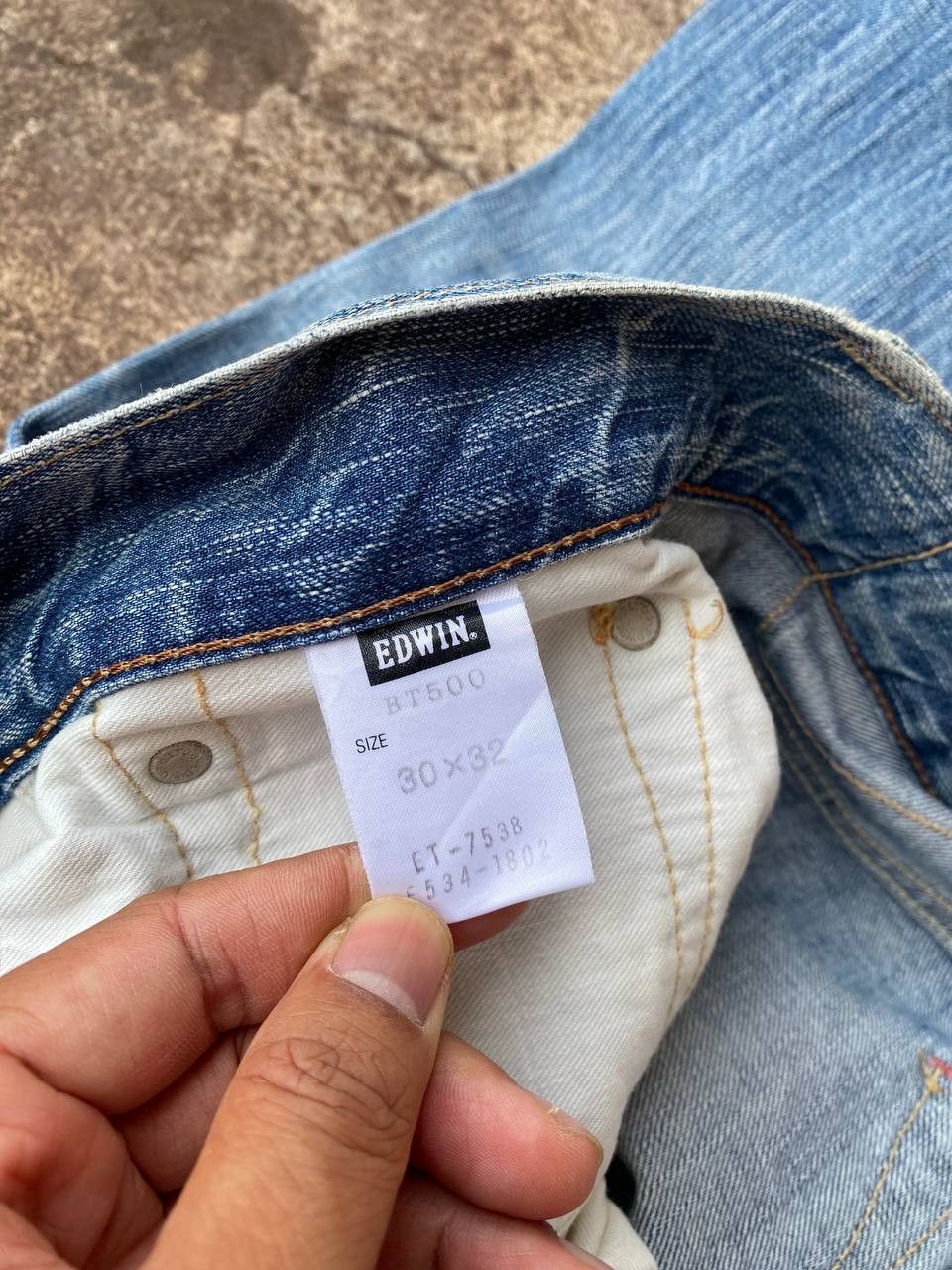Edwin FLARED VINTAGE EDWIN JAPAN DENIM STONEWASH CLAWMARK BJ07-14 Size US 30 / EU 46 - 10 Thumbnail