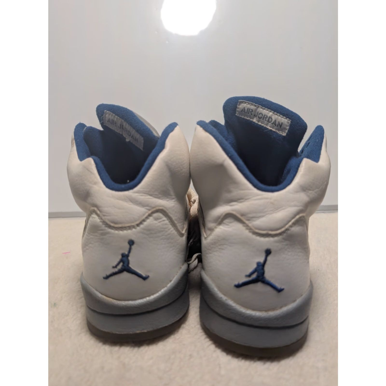 Nike Nike Jordan V 5 Stealth Athletic Sneakers Basketball Shoes 2006 Size 12 Mens White Blue Grey Size US 11 / EU 44 - 3 Thumbnail