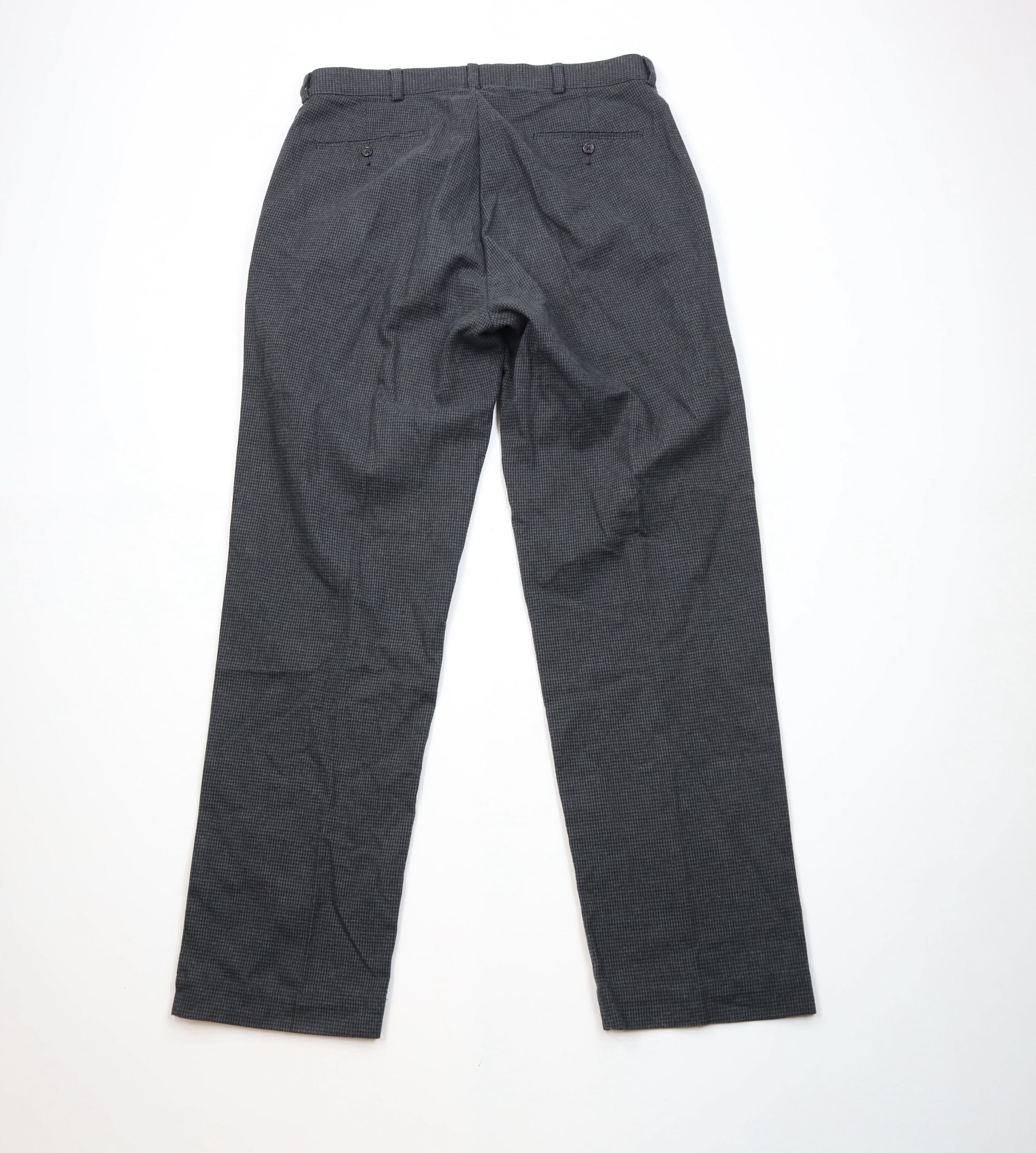 Ralph Lauren × Vintage Vintage 90s Ralph Lauren Houndstooth Wide Leg Chino Pants Size US 34 / EU 50 - 10 Thumbnail