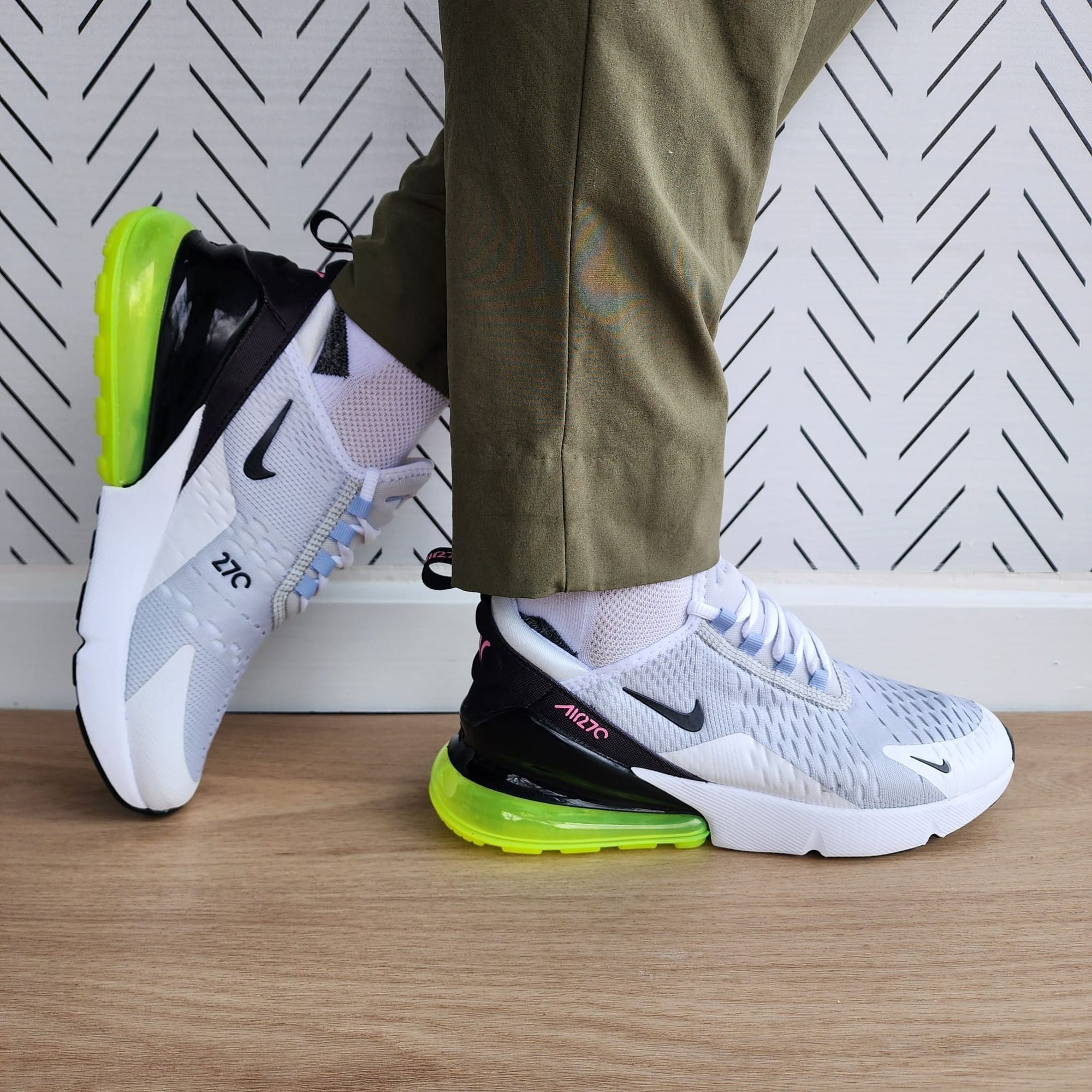 🤩Nike Air Max 270 Women Shoes 7.5 Whitek Sneakers FJ0734-04