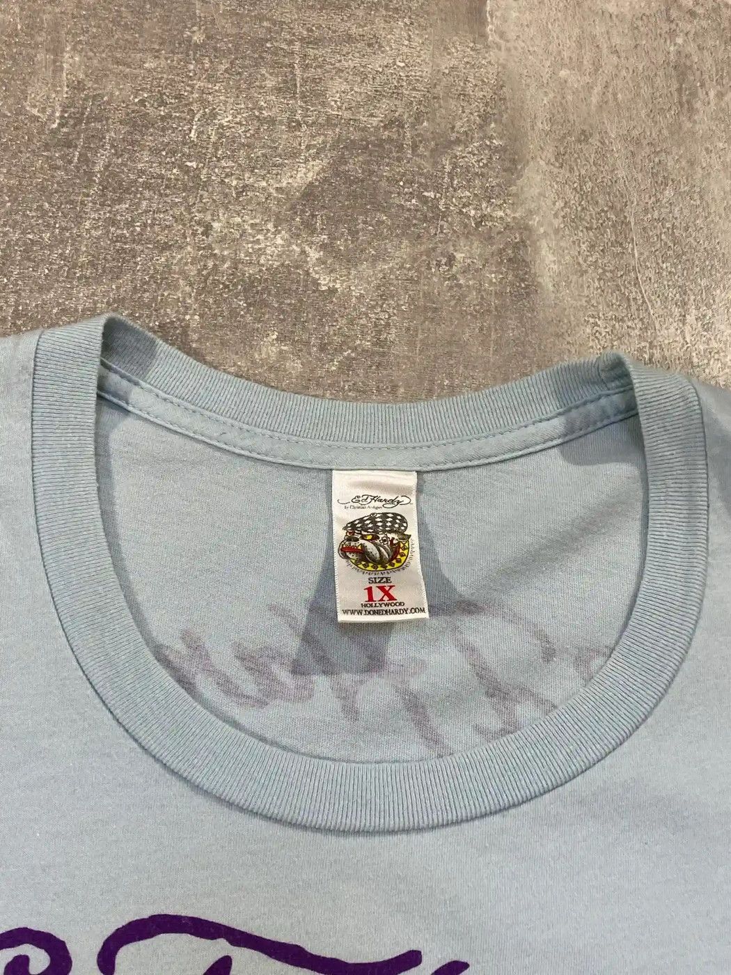 Christian Audigier Ed Hardy By Christian Audigier Diamond Peonies Logo T-shirt Size US S / EU 44-46 / 1 - 7 Thumbnail