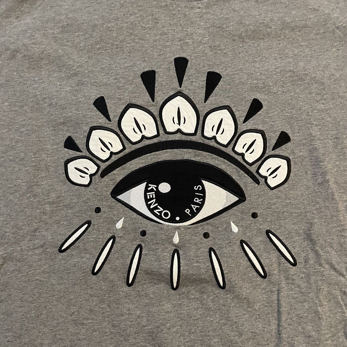 Kenzo Kenzo Paris Eye T-Shirt Gray Size L Size US L / EU 52-54 / 3 - 3 Thumbnail