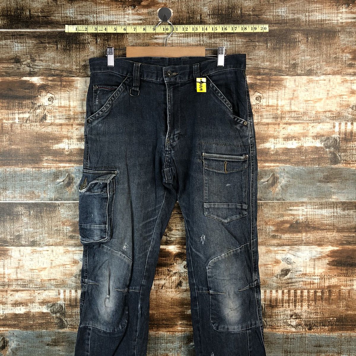 Japanese Brand Japanese Brand Blue utility worker Multipocket Pants #A2164 Size US 33 - 2 Thumbnail