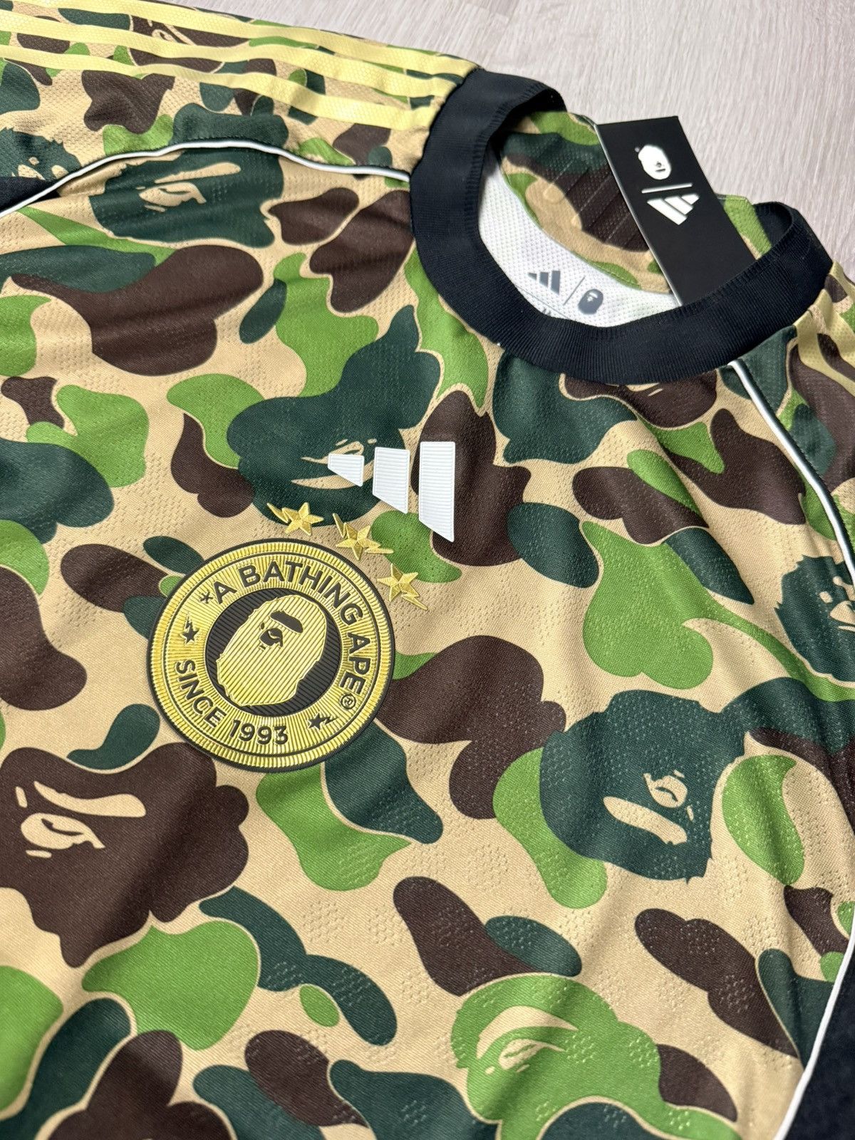 Bape Bape Soccer Jersey Size US XL / EU 56 / 4 - 3 Thumbnail