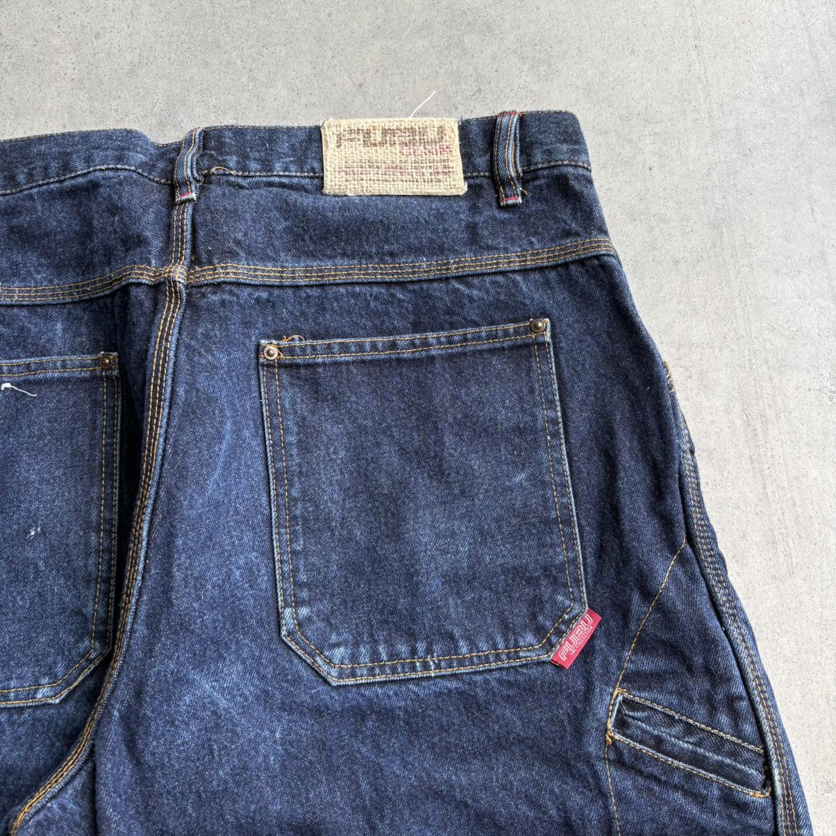 Fubu Vintage Y2K Fubu Jorts Dark Indigo Denim Heavy Baggy 36 Size US 38 / EU 54 - 3 Thumbnail