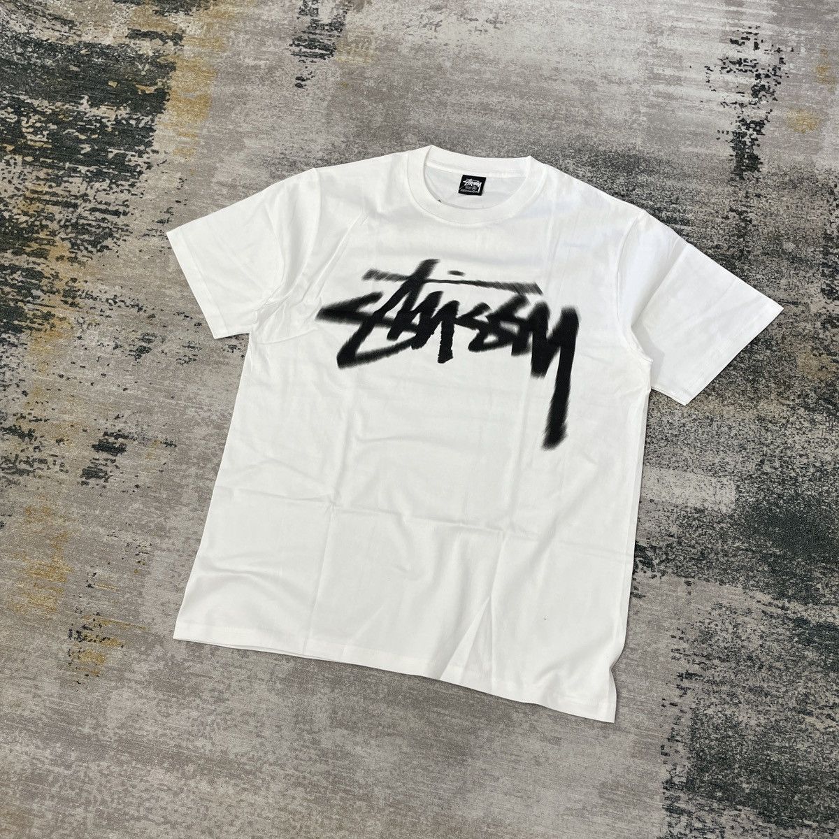 image of Stussy x Tee Dizzy Tee White, Men's (Size XL)