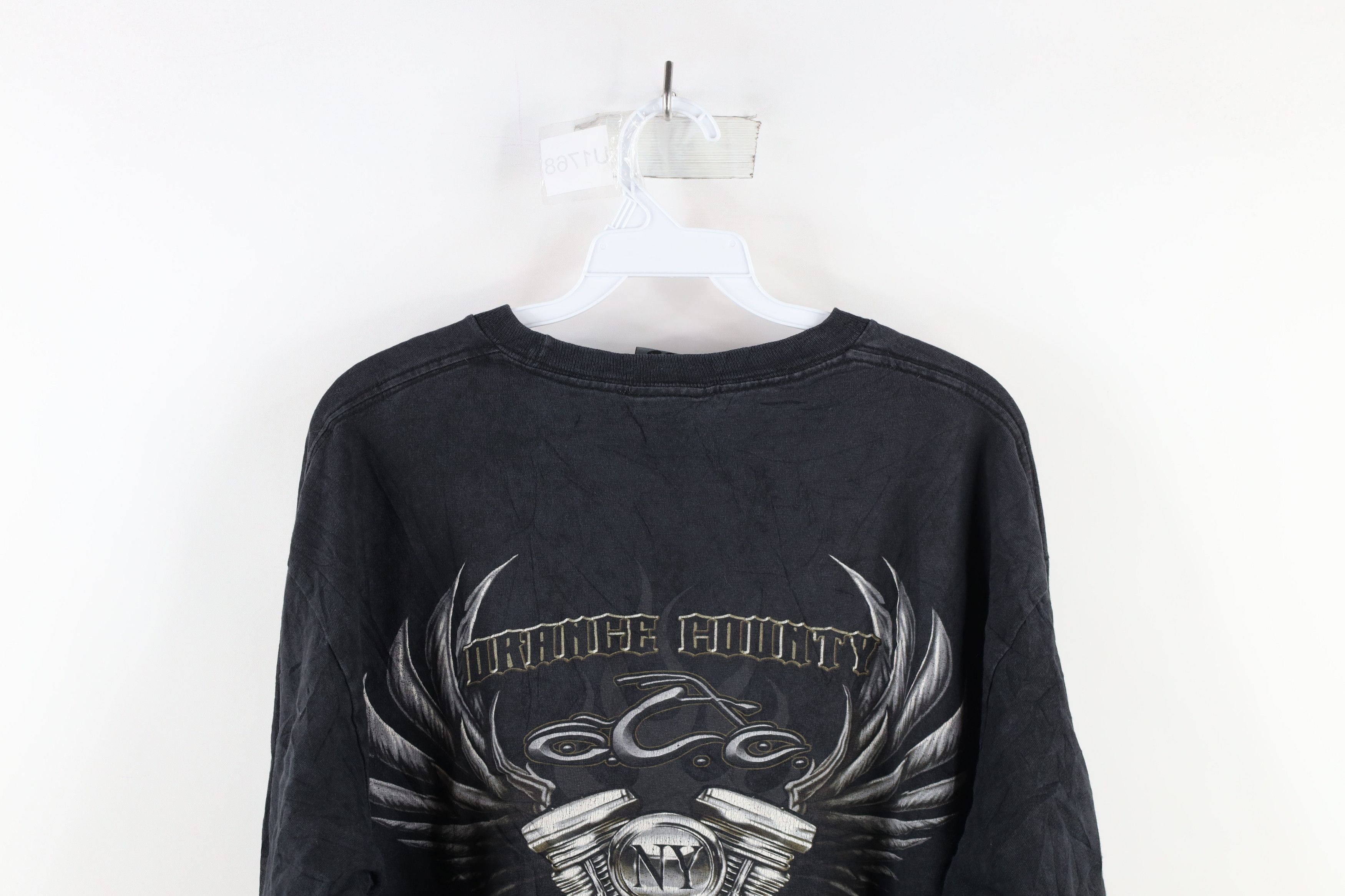 Vintage Vintage Y2K New York County Choppers Fire Flames T-Shirt Size US L / EU 52-54 / 3 - 11 Thumbnail