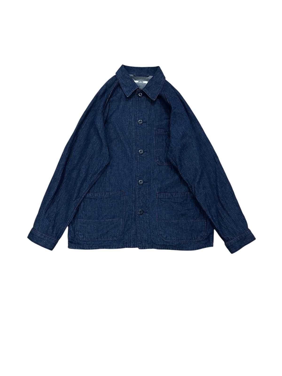 Beauty Beast × Uniqlo Rare Uniqlo Aesthetic Utility Denim Jacket Size US L / EU 52-54 / 3 - 1 Thumbnail