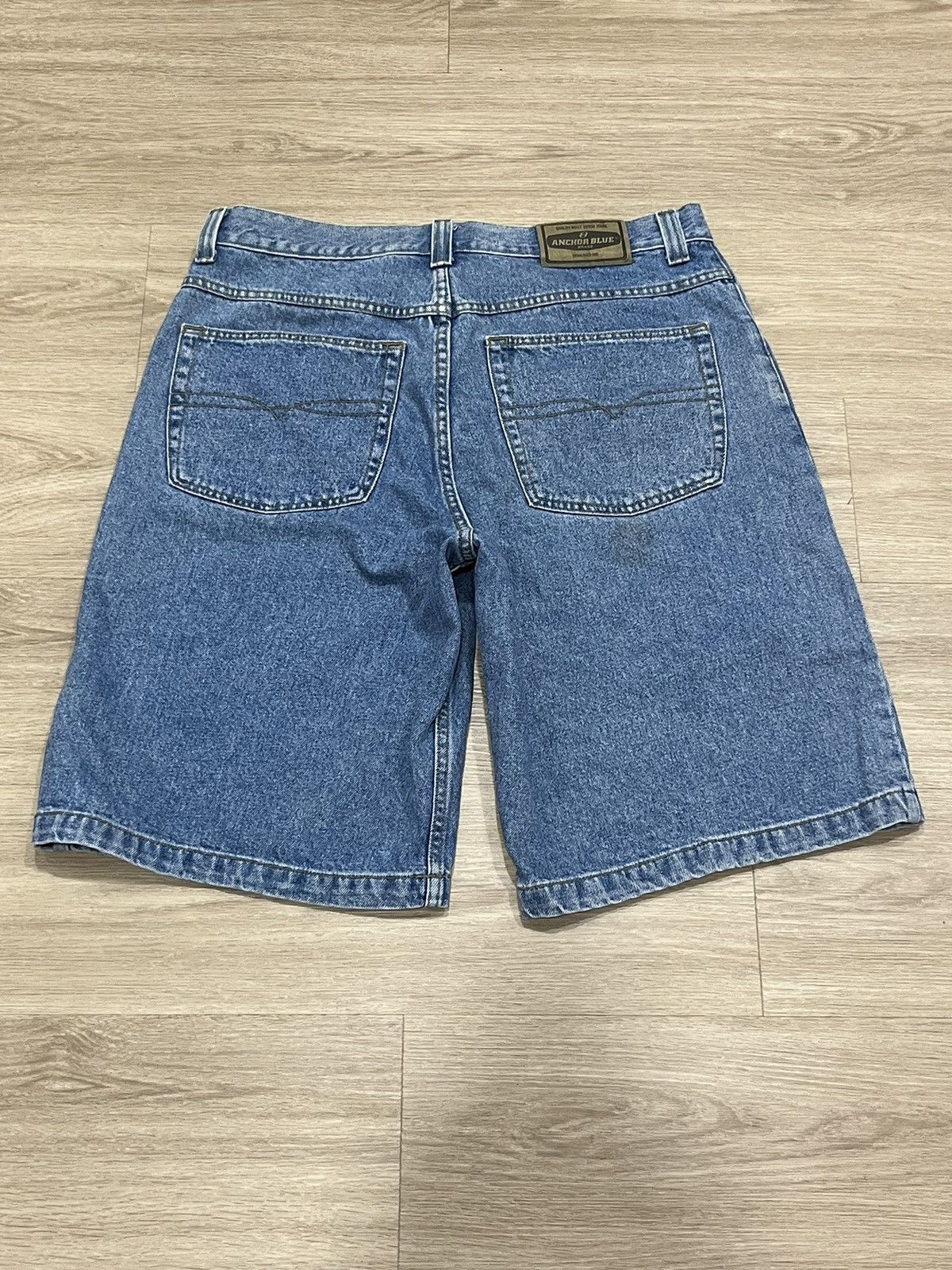 Anchor Blue Vintage Anchor Denim Shorts Mens 36 Baggy Jorts Skater Y2K Size US 36 / EU 52 - 6 Thumbnail