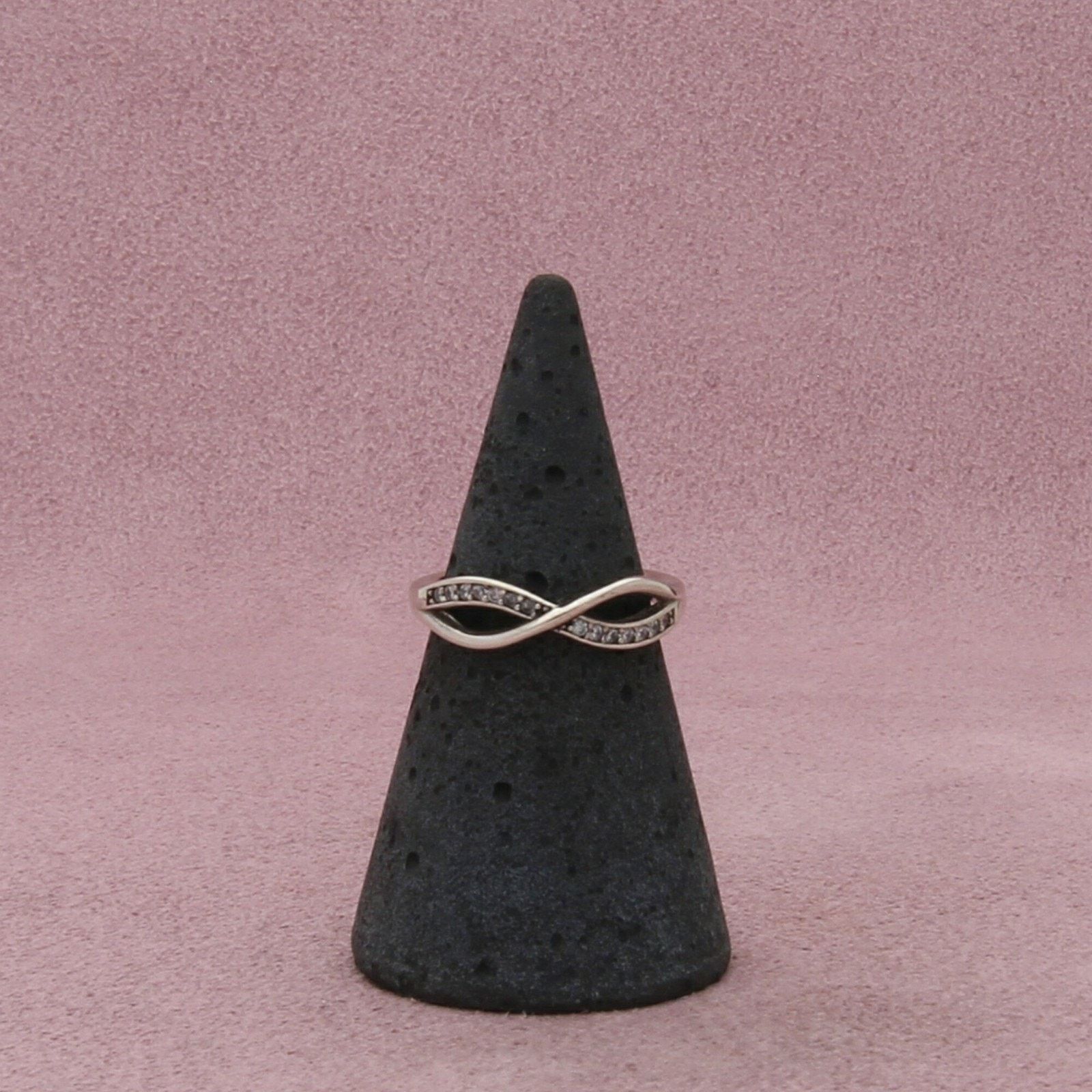 Sterling Silver sterling silver cz infinity ring size 4.75 Size ONE SIZE - 3 Thumbnail