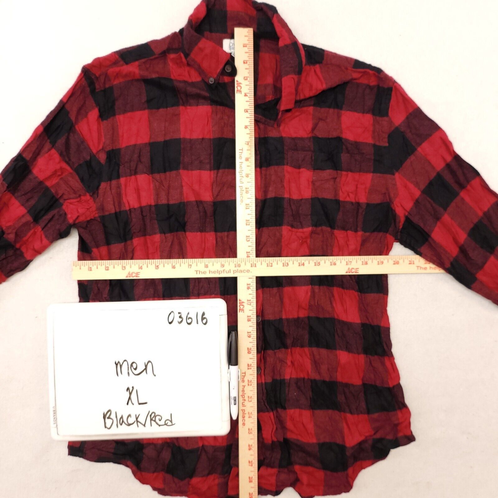 Croft & Barrow Croft & Barrow Buffalo Check Flannel Shirt Mens Size XL Red Size US XL / EU 56 / 4 - 6 Thumbnail