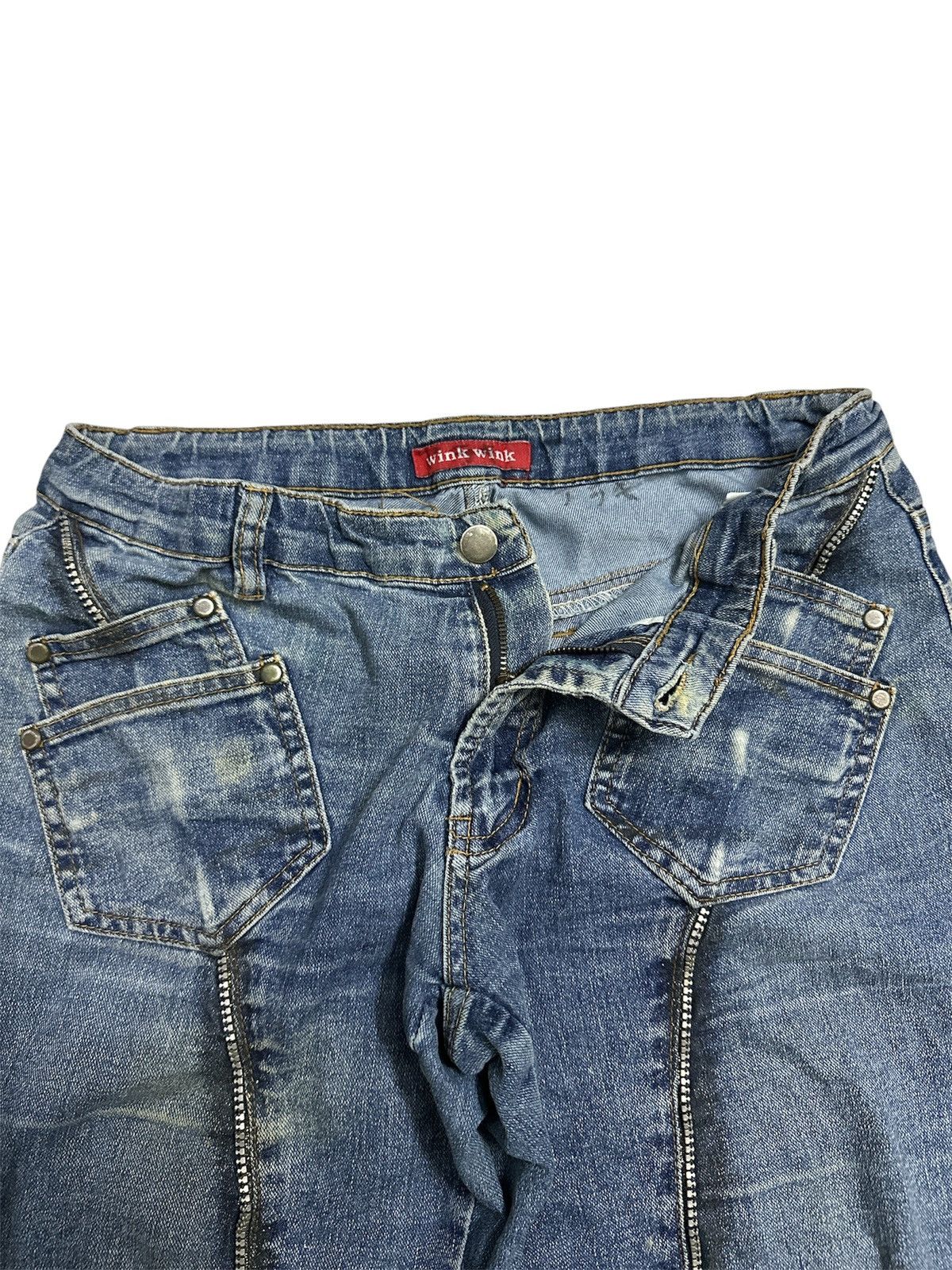 Rick Owens Distressed Wink Wink Flare Y2K Jeans Goa Lgb If Six Was Nine Size US 31 - 4 Thumbnail