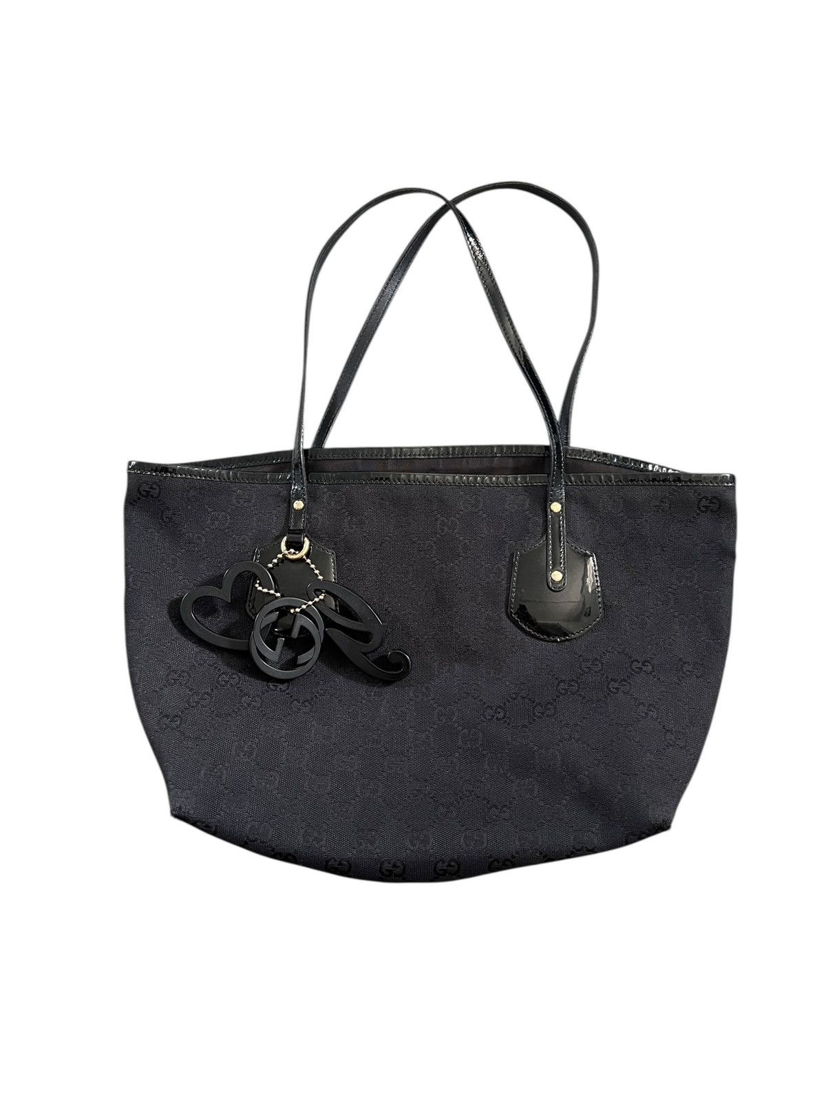 Gucci Black GG Canvas Jolie Tote Bag