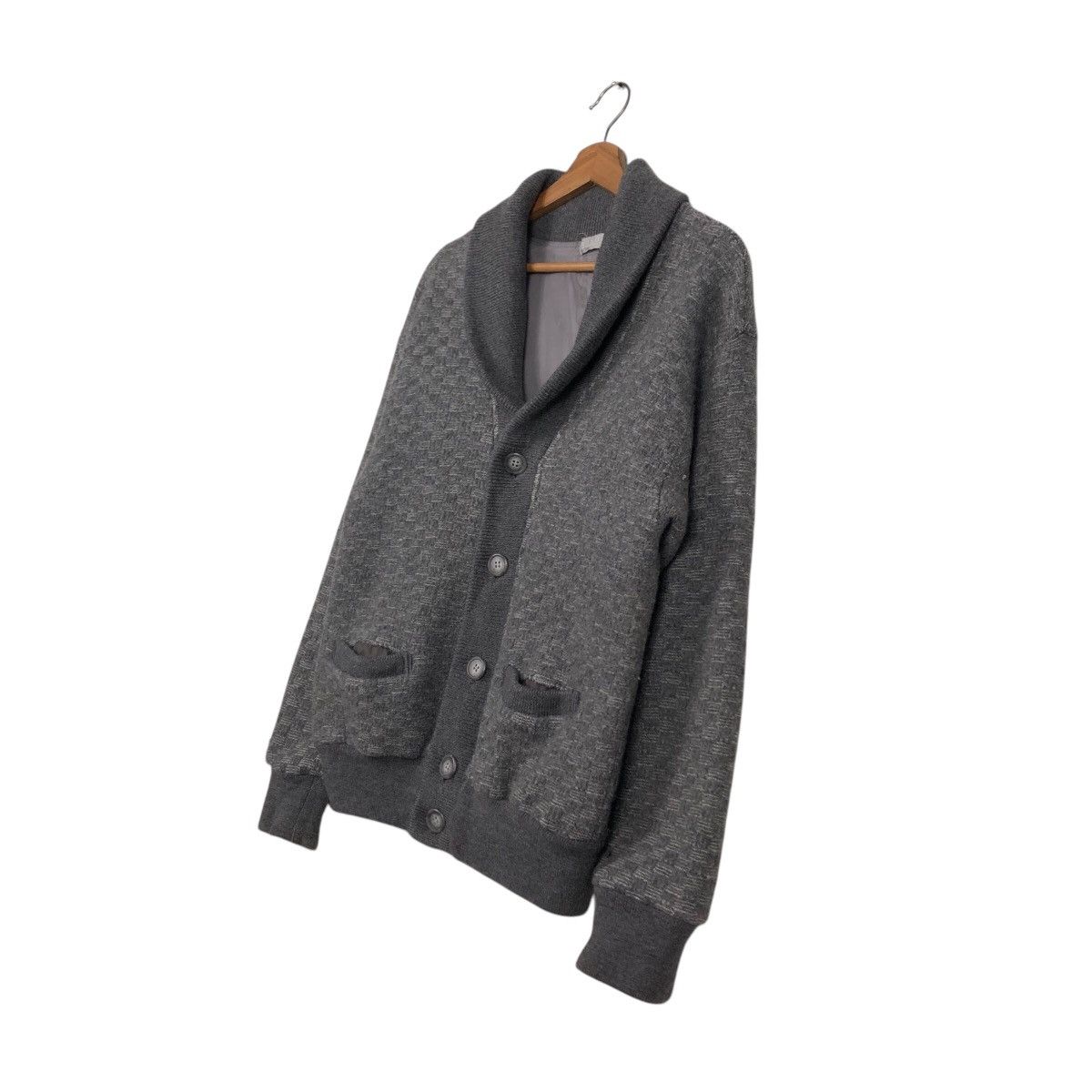 Japanese Brand 📌Vintage Cardigan Bomber Jacket Button Kosugi Issey Miyake Size US L / EU 52-54 / 3 - 3 Thumbnail
