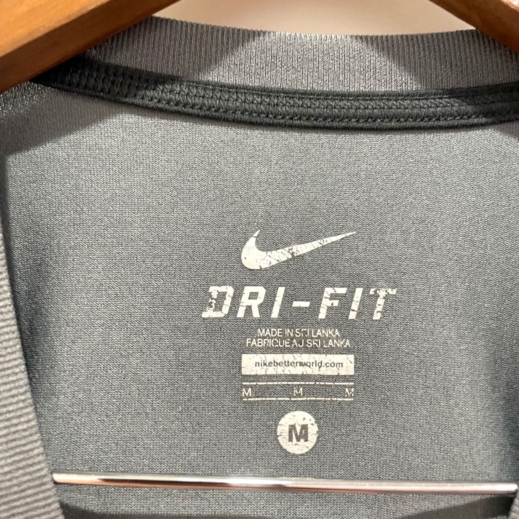 Nike Nike Dri-FIT Mens Short Sleeve Training T-Shirt Gray M Athletic Gym Top Size US M / EU 48-50 / 2 - 2 Thumbnail