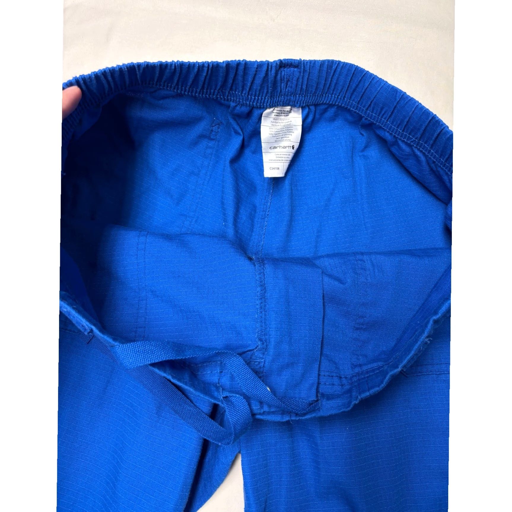 Carhartt VINTAGE? Carhartt Men Royal Blue Cargo Pants Work Utility Cotton Polyester 38X33 Size US 38 / EU 54 - 4 Thumbnail