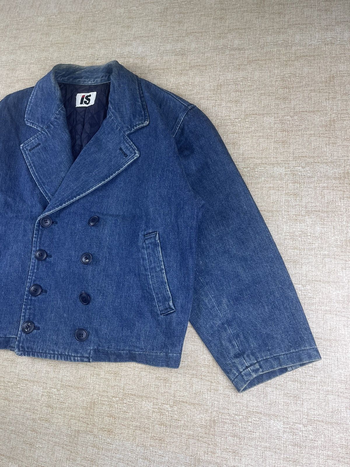 Issey Miyake × Vintage VTG ISSEY MIYAKE (I.S) Tsumori Chisato Double Breast Denim Size US L / EU 52-54 / 3 - 5 Thumbnail