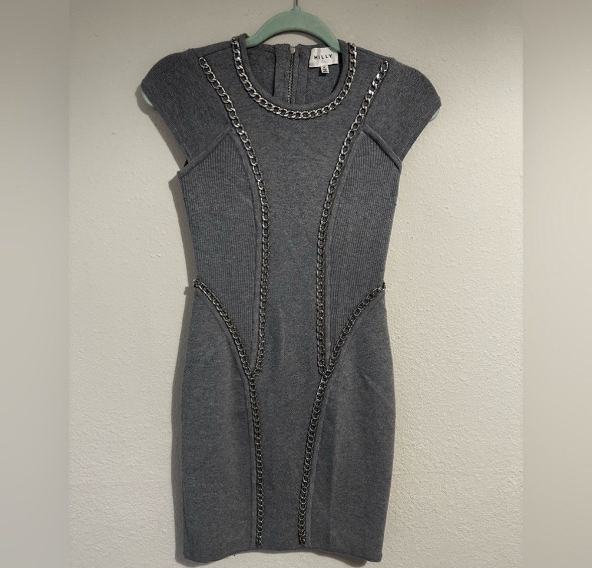 MILLY Knit chain, body con dress Size S / US 4 / IT 40 - 1 Thumbnail