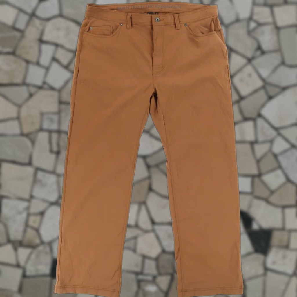 Prana Prana Chino Pants Tan Men's 40 Slim Brion Nylon Woven Casual Pant Size US 40 / EU 56 - 1 Thumbnail