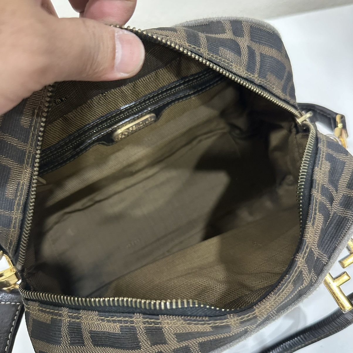 Fendi ‼️LASTDROP‼️ FENDI ZUCCA FF BOSTON MINI TWO WAY HANDBAG Size ONE SIZE - 11 Thumbnail