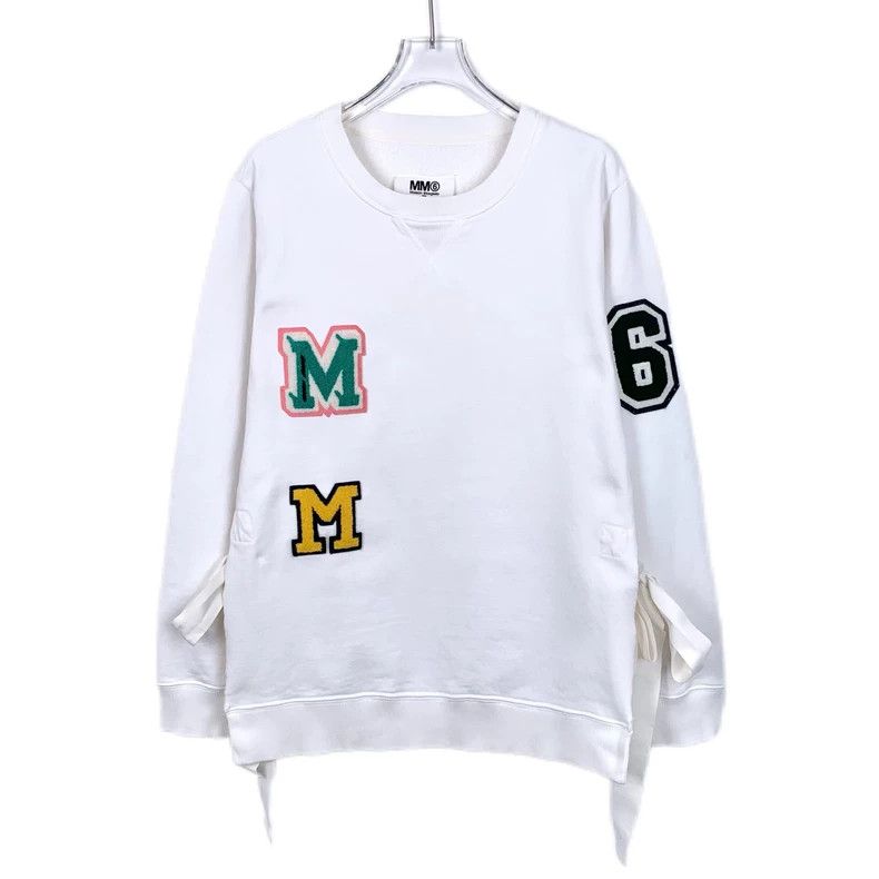 Maison Margiela Maison Margiela White alphanumeric embroidered cotton round Size US S / EU 44-46 / 1 - 1 Thumbnail