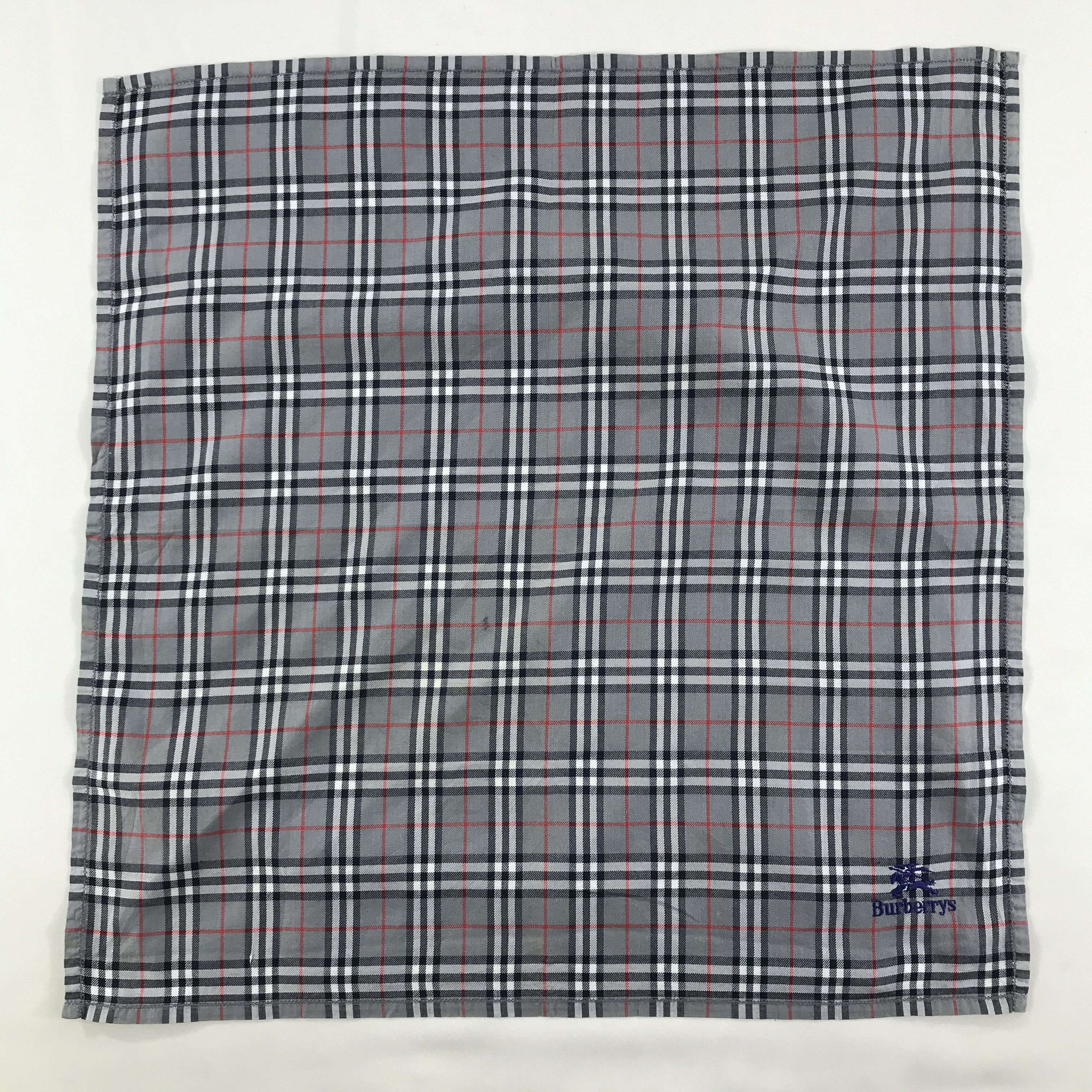 Burberry × Vintage Burberry Bandana / Handkerchief / Neckerchief - S1347 Size ONE SIZE - 1 Thumbnail