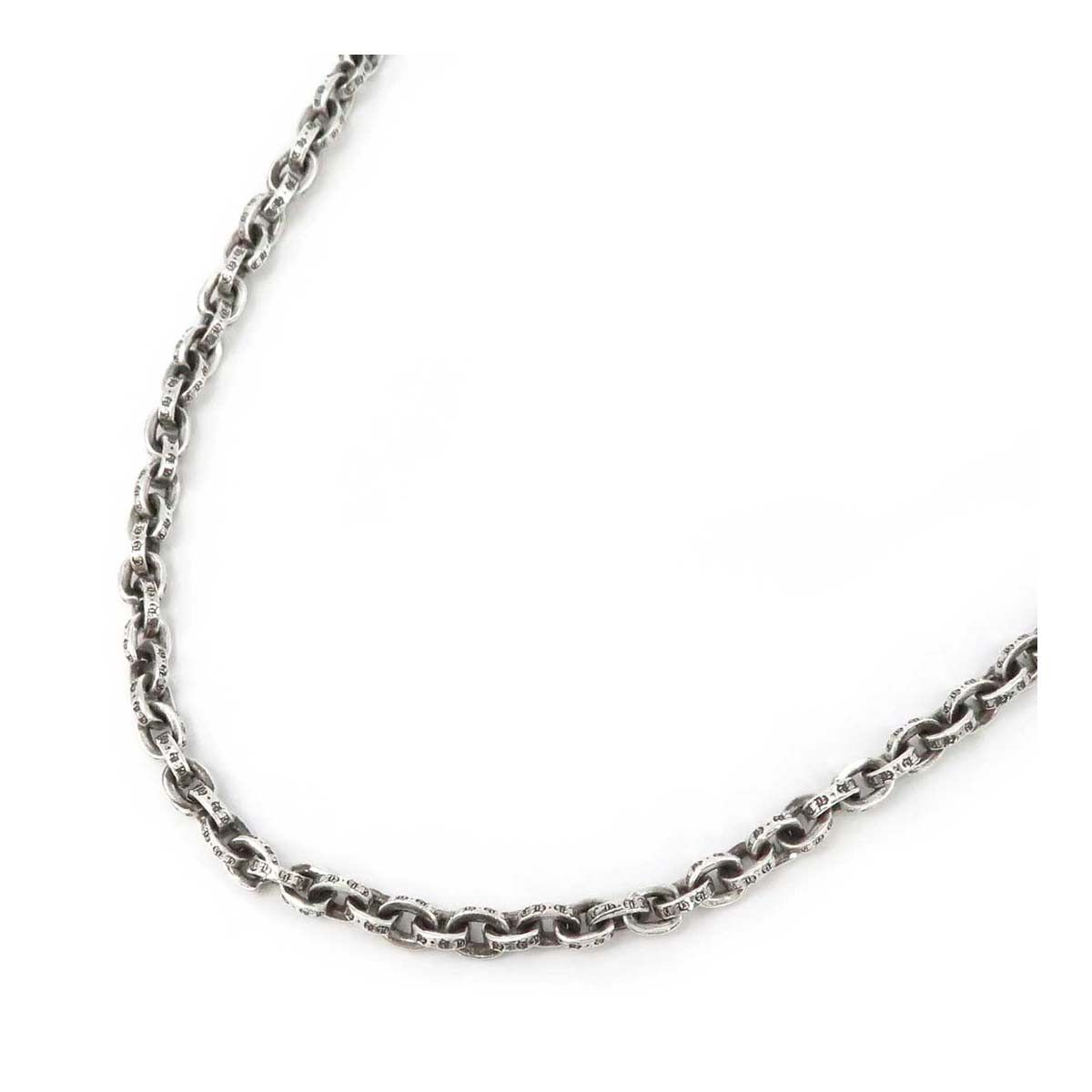 image of Chrome Hearts Paper Chain Necklace - 24 Inch in Silver, Men's