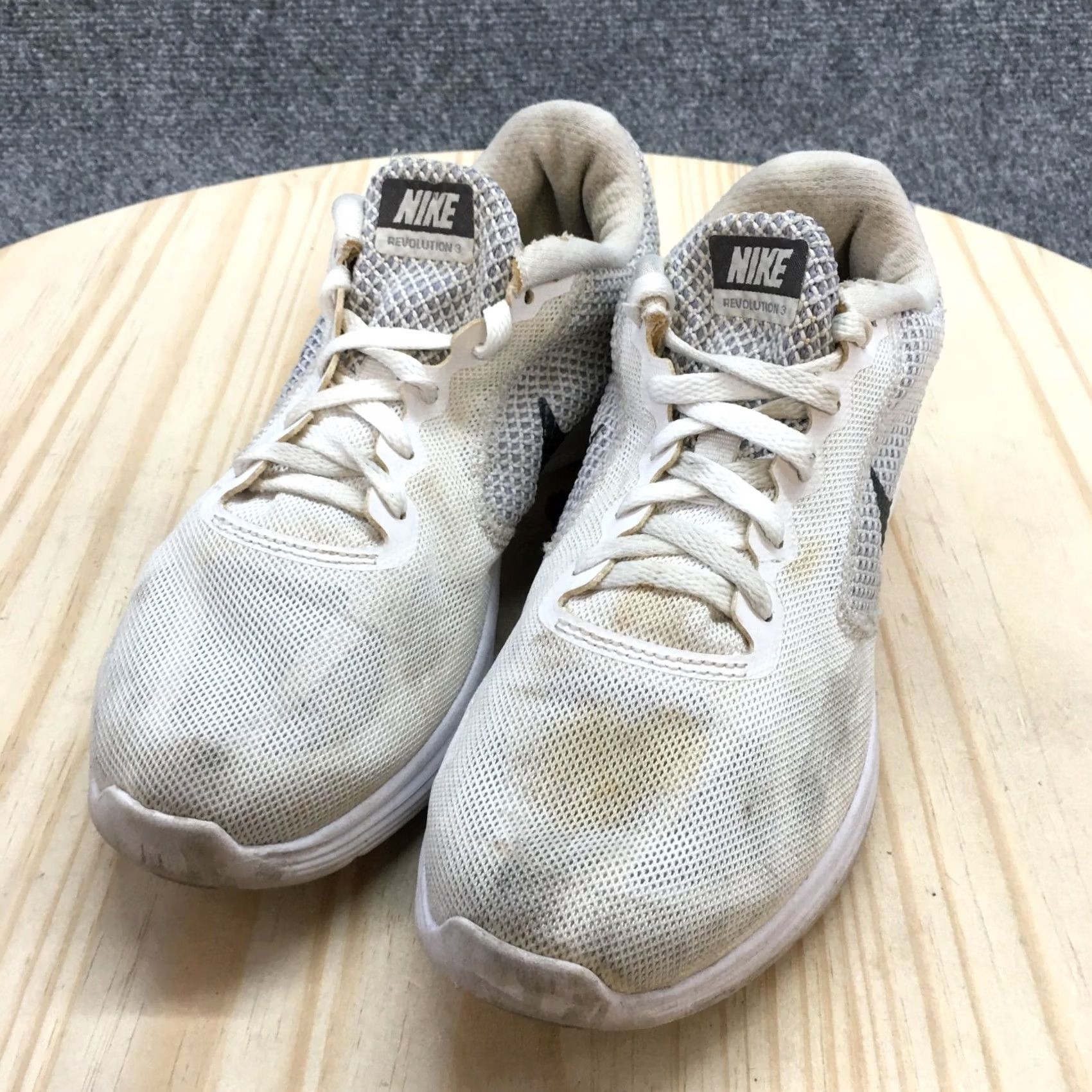 Nike Nike Revolution 3 Sneaker Womens White Casual Lace Up Athletic Flat Shoes - Size 7, US 7, UK 4.5, EU 38, M, Solid, Breathable, Comfort Size US 7 / IT 37 - 3 Thumbnail