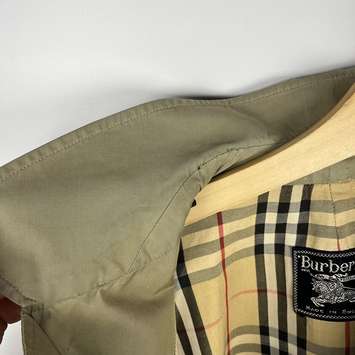 Burberry Vintage Burberrys prorsum Nova Check rare Trench Coat 90’s Size US M / EU 48-50 / 2 - 21 Thumbnail