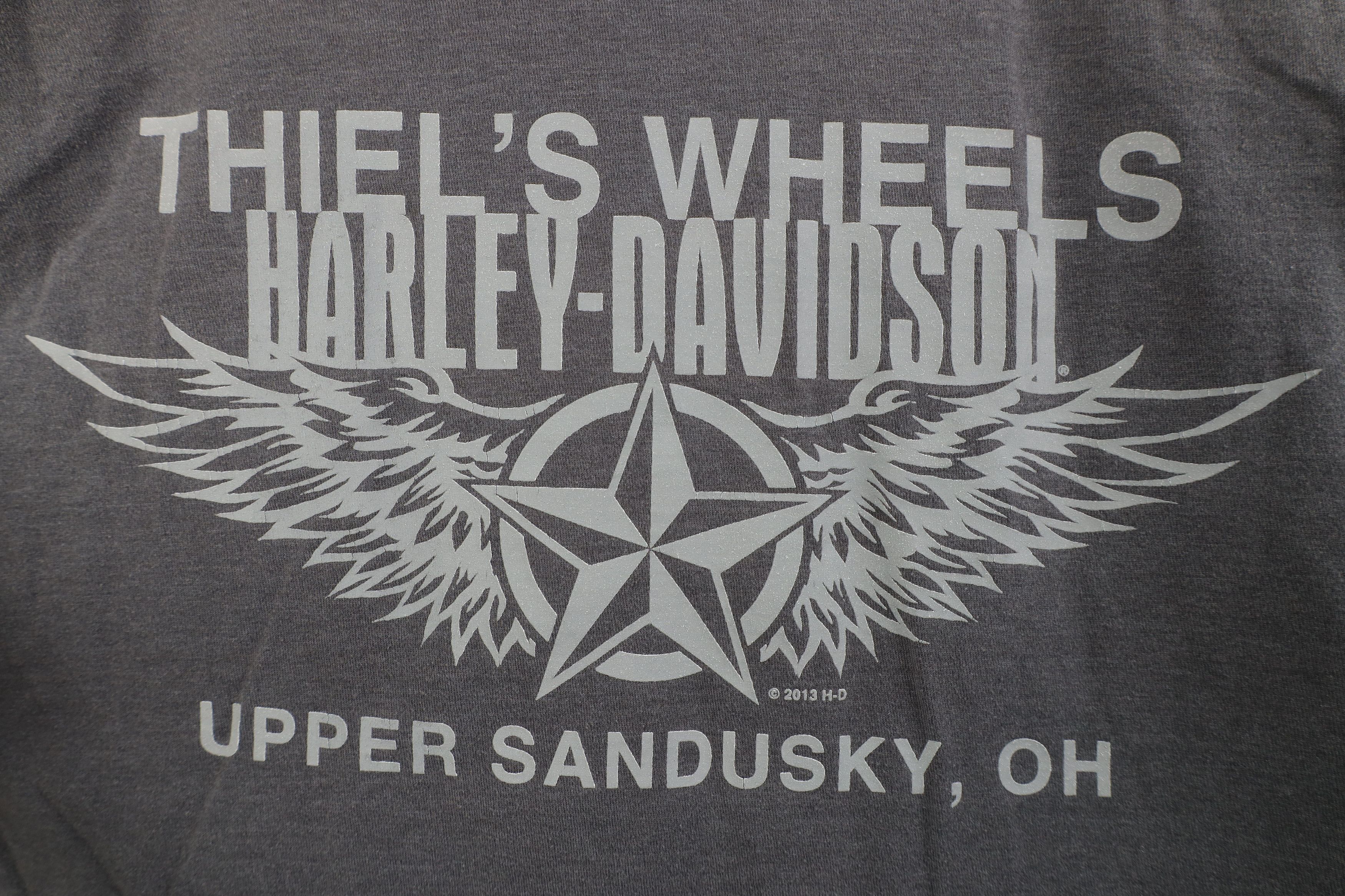 Harley Davidson Vintage Y2K Harley Davidson Spell Out Big Logo T-Shirt Gray Size US M / EU 48-50 / 2 - 12 Thumbnail