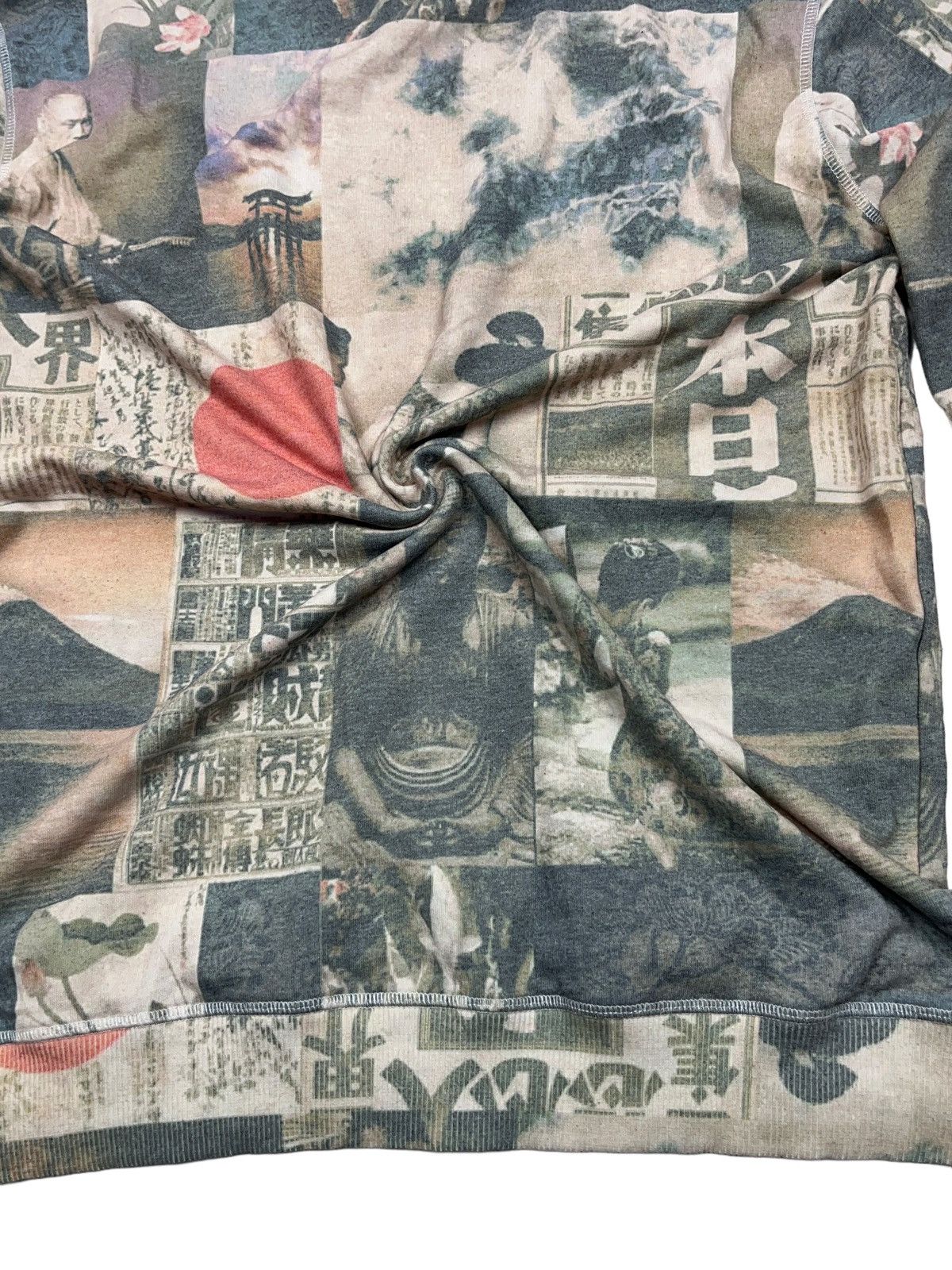 Japanese Brand Vintage !Solid Japanese Style Sweatshirt All Over Print Size US XL / EU 56 / 4 - 8 Thumbnail