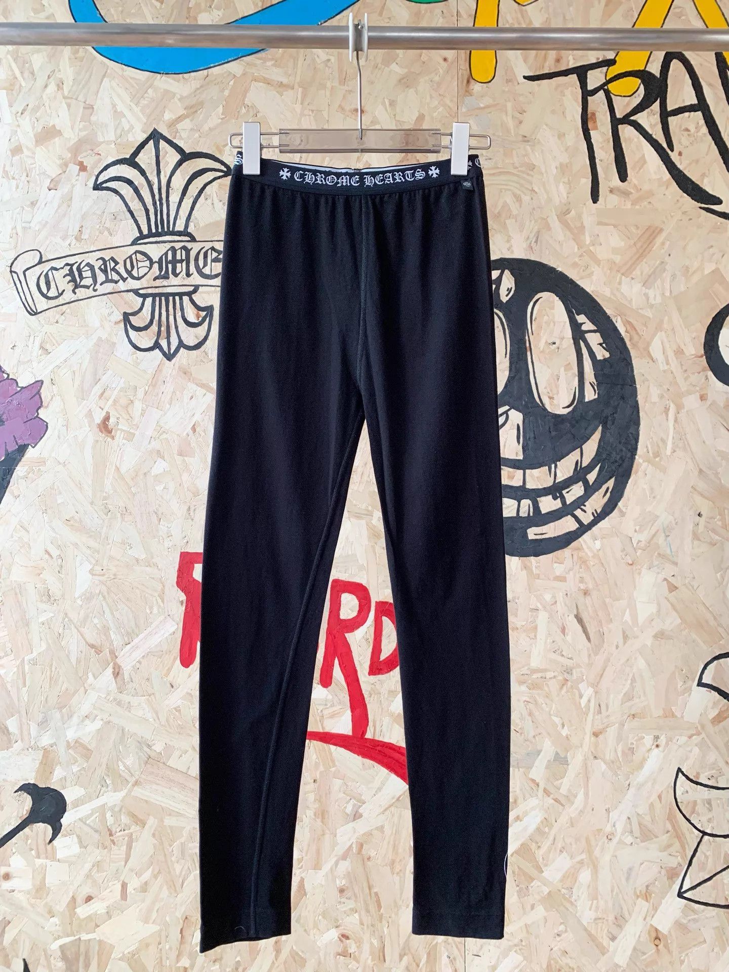 Chrome Hearts Chrome Hearts Embroidered Yoga Leggings Unwashed L 99N Size 28" / US 6 / IT 42 - 1 Thumbnail