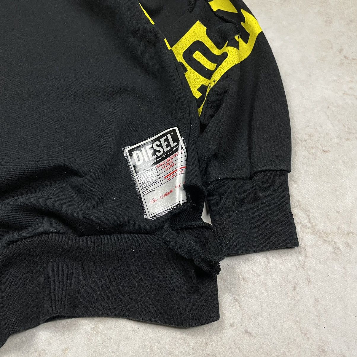 Diesel Diesel S-Bay Holes Distressed Y2K Sweatshirt Size US M / EU 48-50 / 2 - 11 Thumbnail
