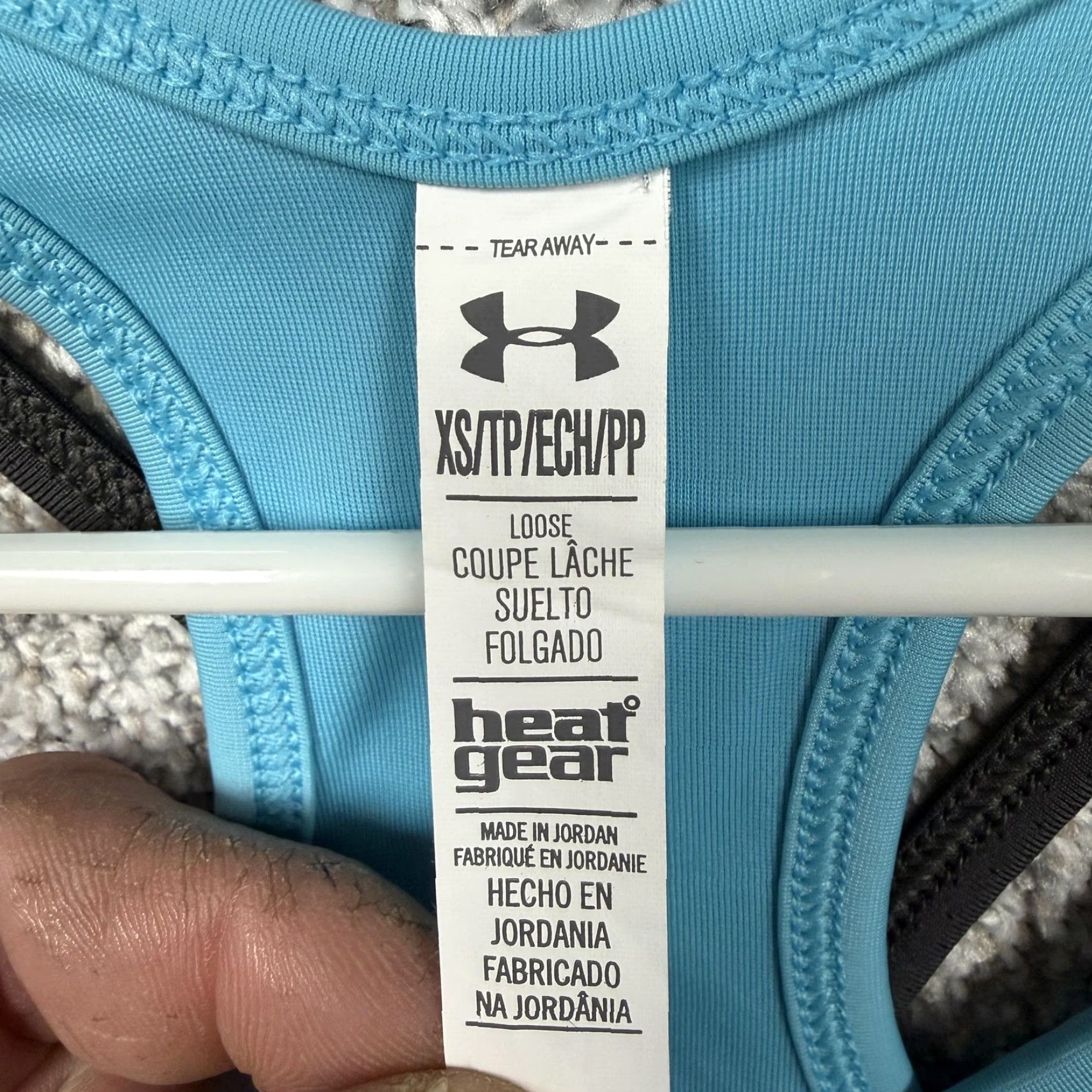 Under Armour Under Armour Tank Top Womens XS Gray Blue HeatGear Racerback Athletic 1290807 Size XS / US 0-2 / IT 36-38 - 6 Thumbnail