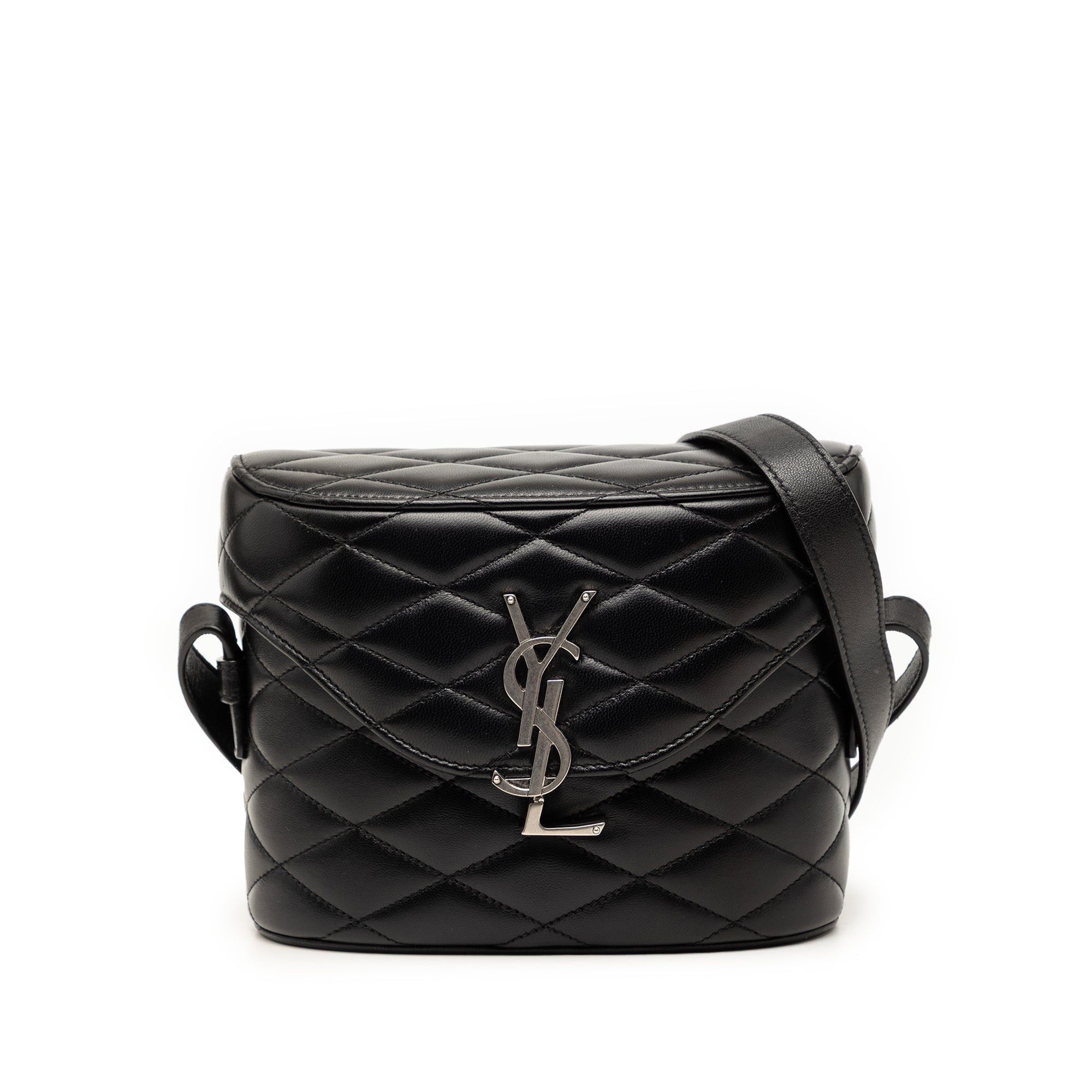 Saint Laurent Paris Quilted Lambskin Monogram June Box Bag Size ONE SIZE - 1 Thumbnail