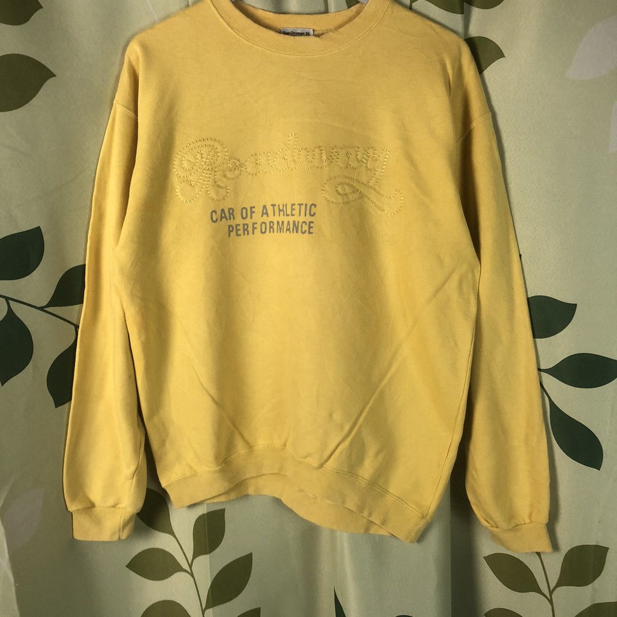 Japanese Brand Sun Orange St Yellow vintage Sweatshirt #7431 Size US M / EU 48-50 / 2 - 3 Thumbnail
