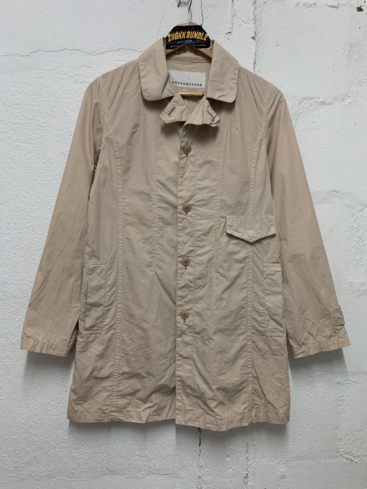 Issey Miyake × Japanese Brand × Sunao Kuwahara Sunao Kuwahara women cotton mid long light jacket Size M / US 6-8 / IT 42-44 - 1 Thumbnail