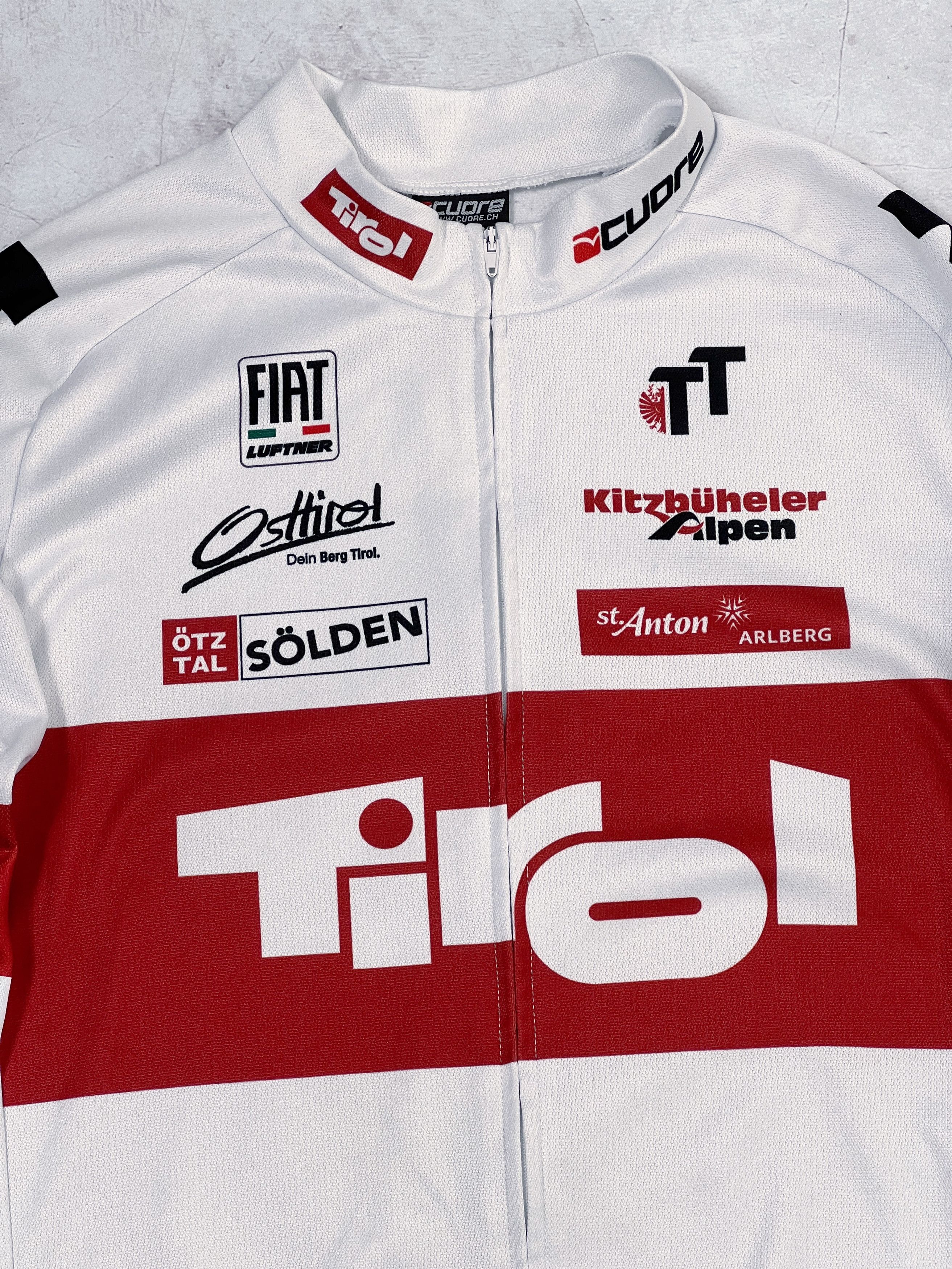 Vintage Cuore Tirol Warm Cycling Jersey FIAT KTM Size US M / EU 48-50 / 2 - 3 Thumbnail