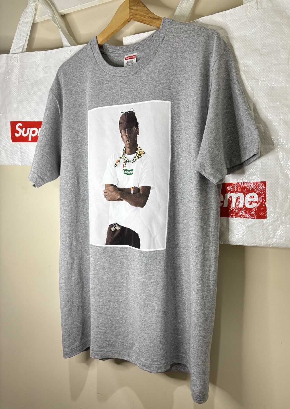 Supreme × Tyler The Creator Supreme Tyler, The Creator Photo Tee Grey FW 24 Size US M / EU 48-50 / 2 - 1 Thumbnail