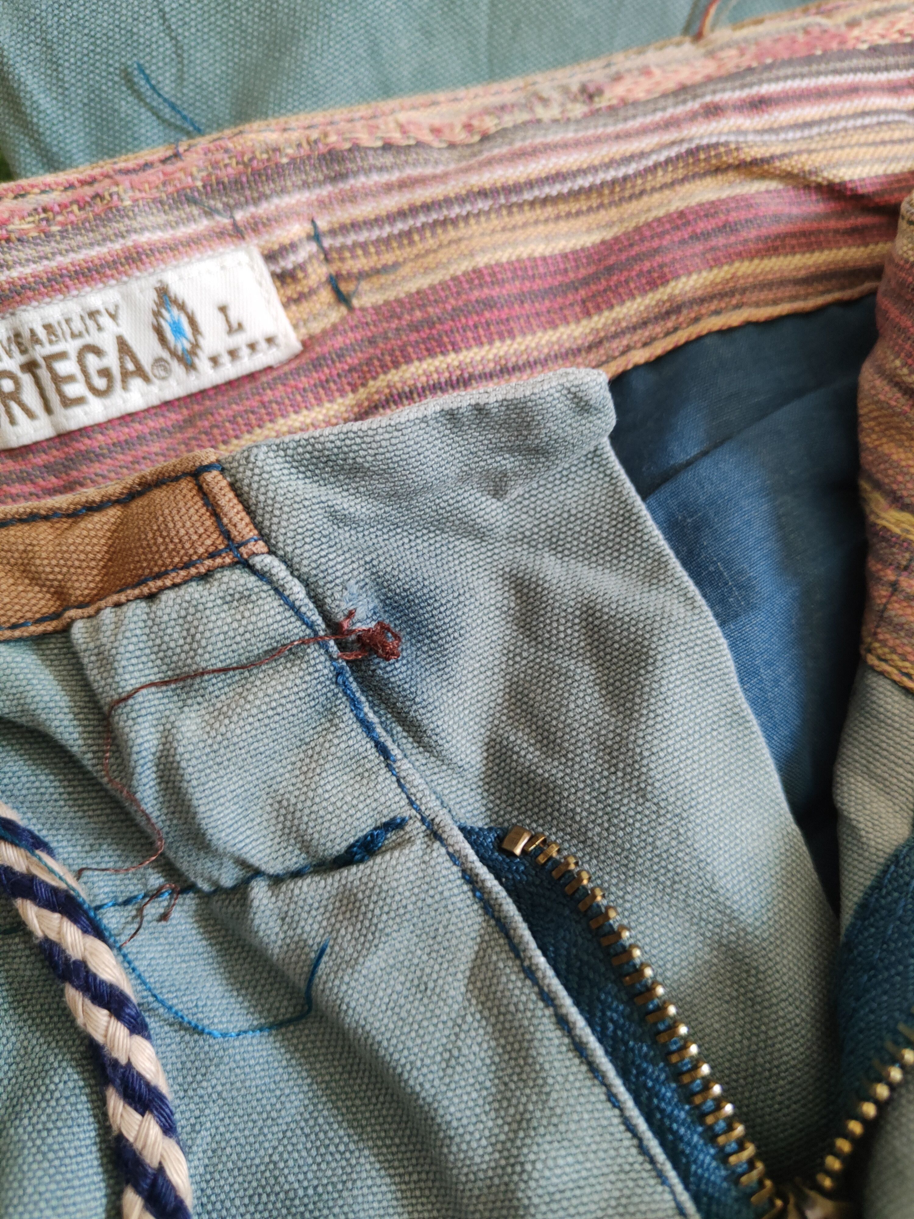Japanese Brand Vintage Ortega Green Faded Cargo Pants N#S2828 Size US 30 / EU 46 - 15 Thumbnail