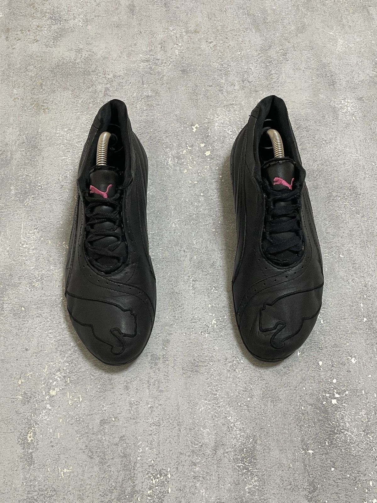 Puma Puma Y2K Big Cat Black-Pink Racing Flat Trainers Shoes Size US 7.5 / IT 37.5 - 2 Thumbnail