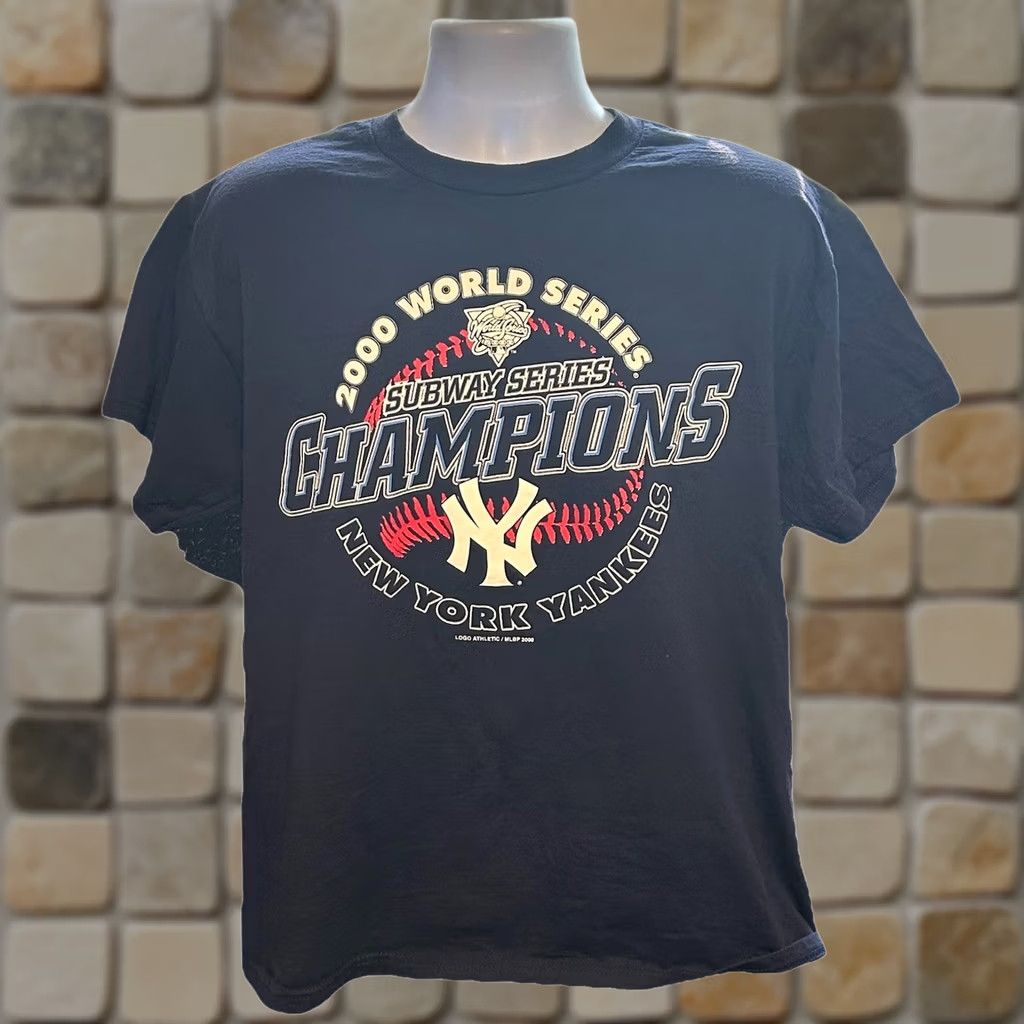Logo Athletic VTG New York Yankees 2000 World Series Championship Shirt Men Large Navy Blue Size US L / EU 52-54 / 3 - 1 Thumbnail