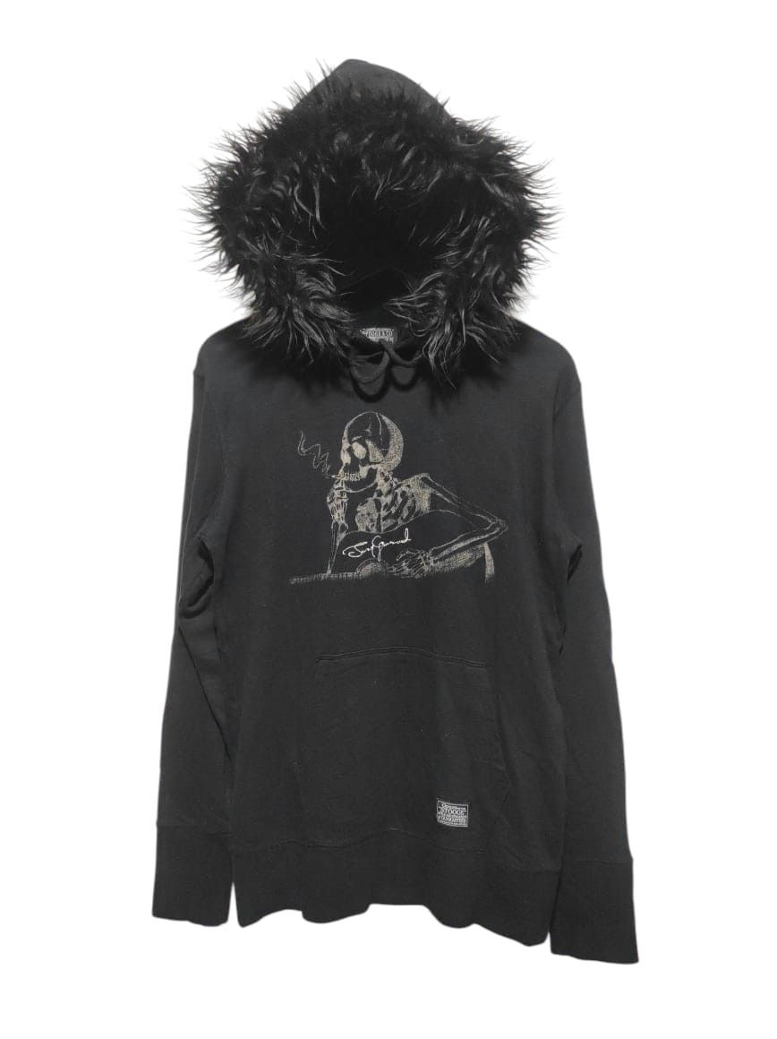 Japanese Brand Stooge & Co Skull fur hoodie ifsix LGB style Size US M / EU 48-50 / 2 - 1 Thumbnail