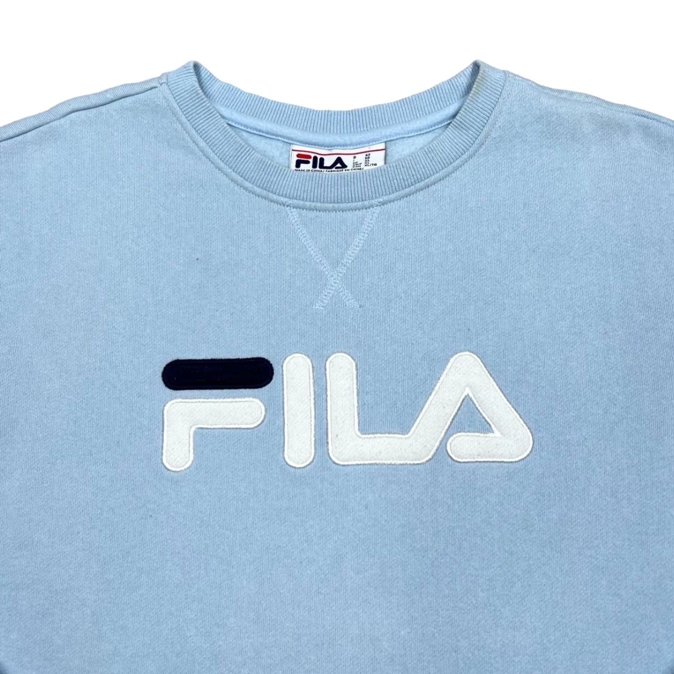 Fila FILA Classic Embroidered Big Logo Spellout Crewneck Sweatshirt Women's XL Blue Size XL / US 12-14 / IT 48-50 - 2 Thumbnail
