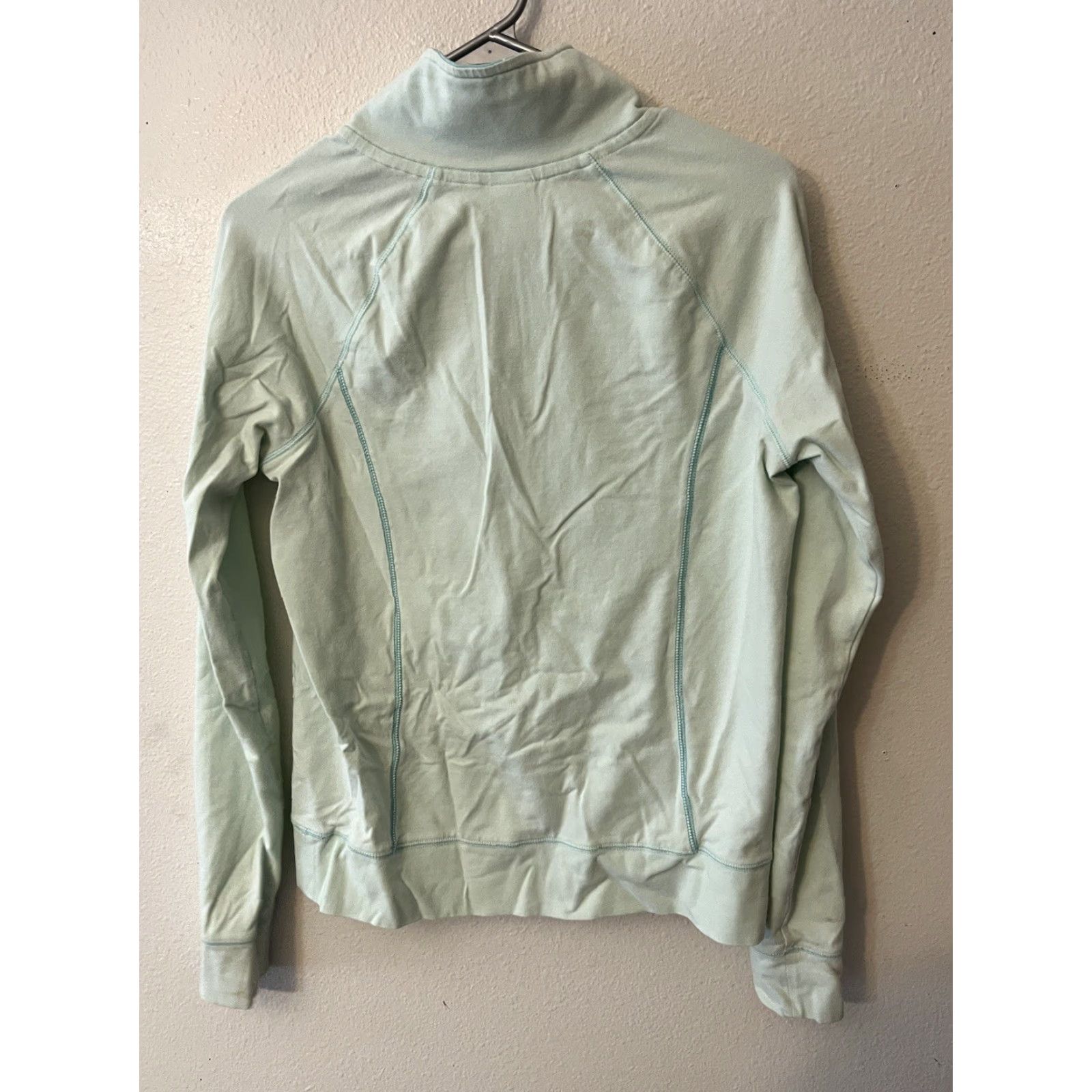 Pinko PINK Sweatshirt Women Small Logo 1/4 Zip Mint Green Victoria's Secret PINK Size S / US 4 / IT 40 - 2 Thumbnail